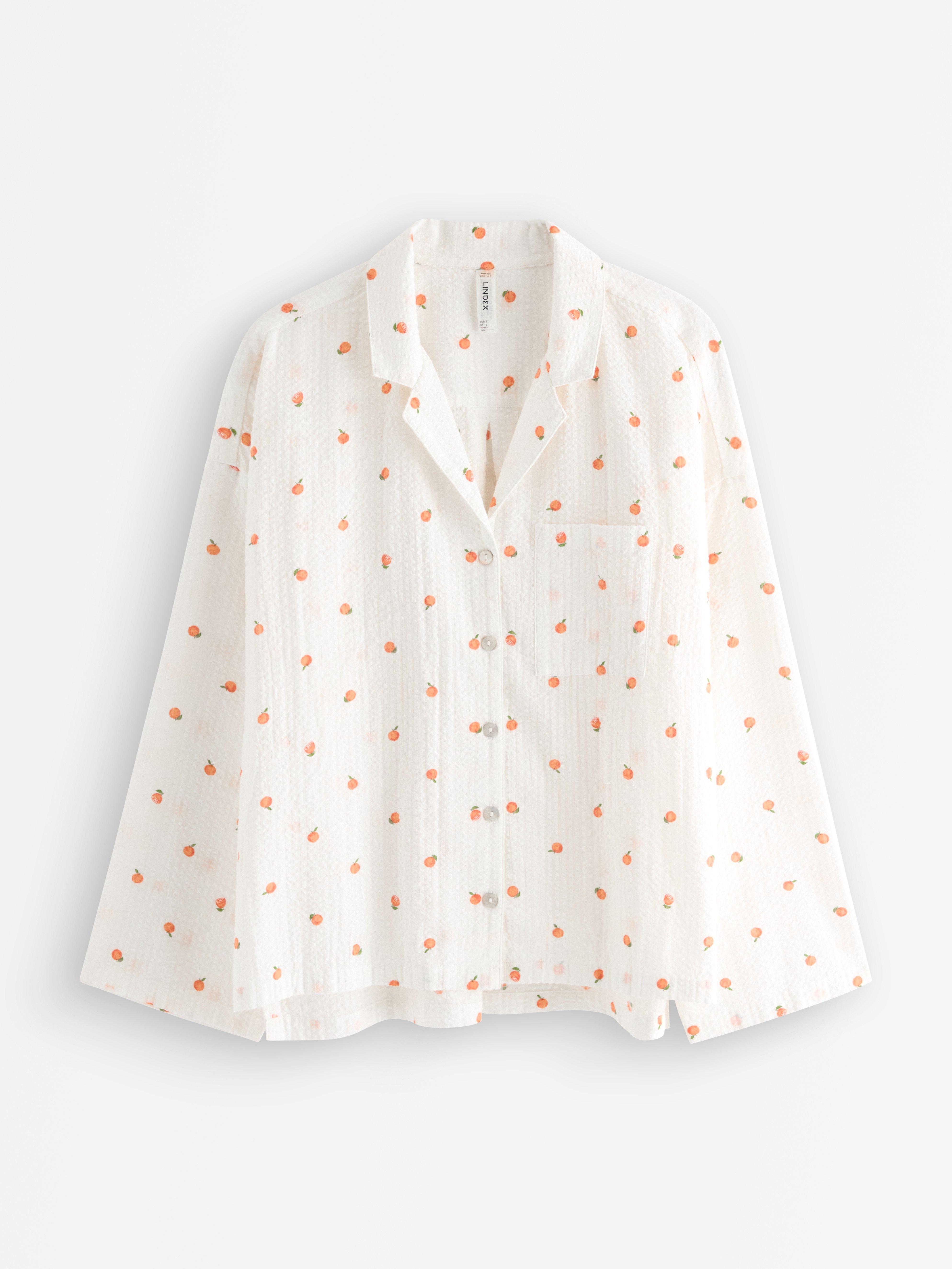 Pyjamasskjorte - Undertøj - Orange