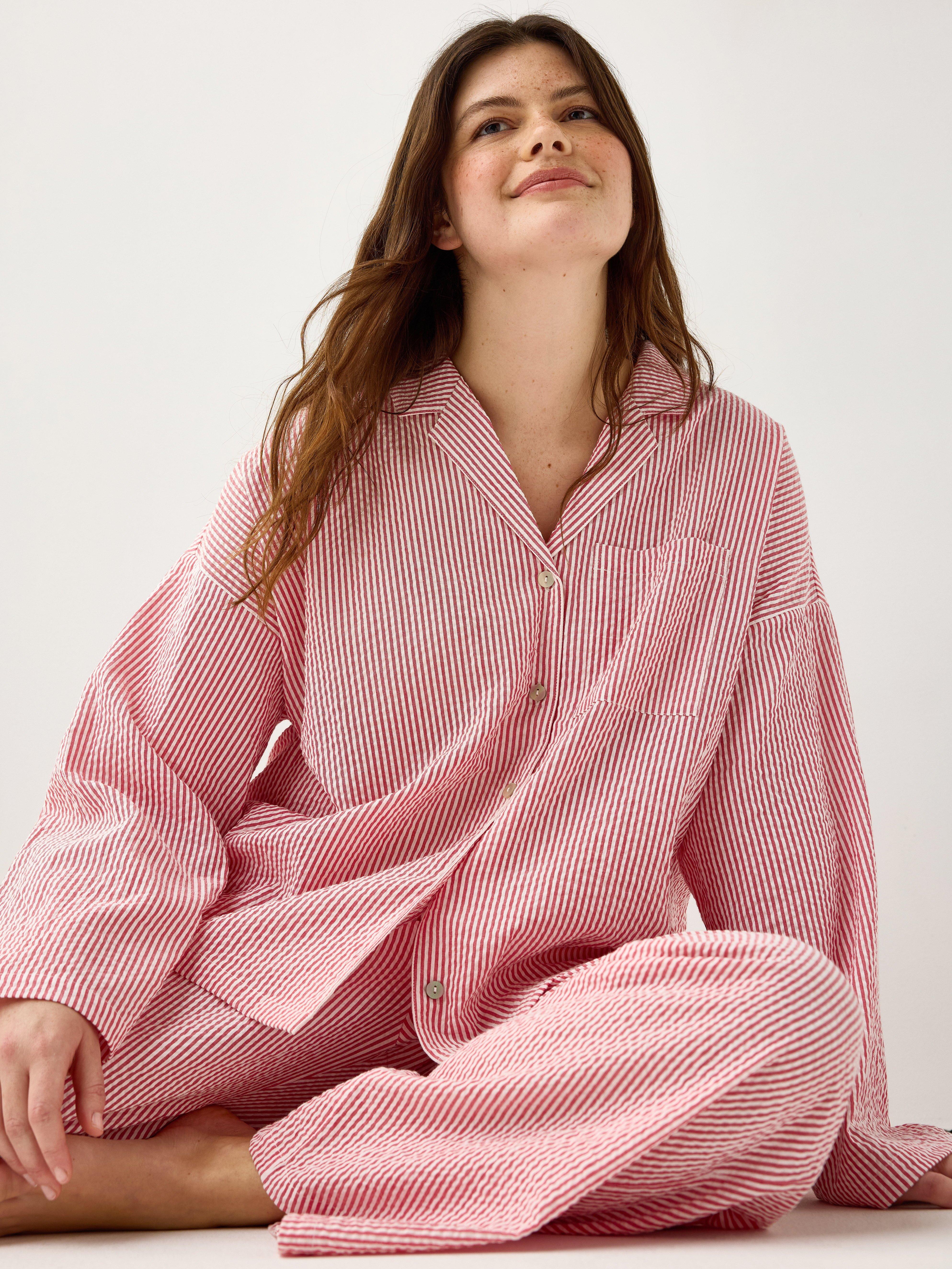 Pyjamasskjorte - Undertøy - Rød