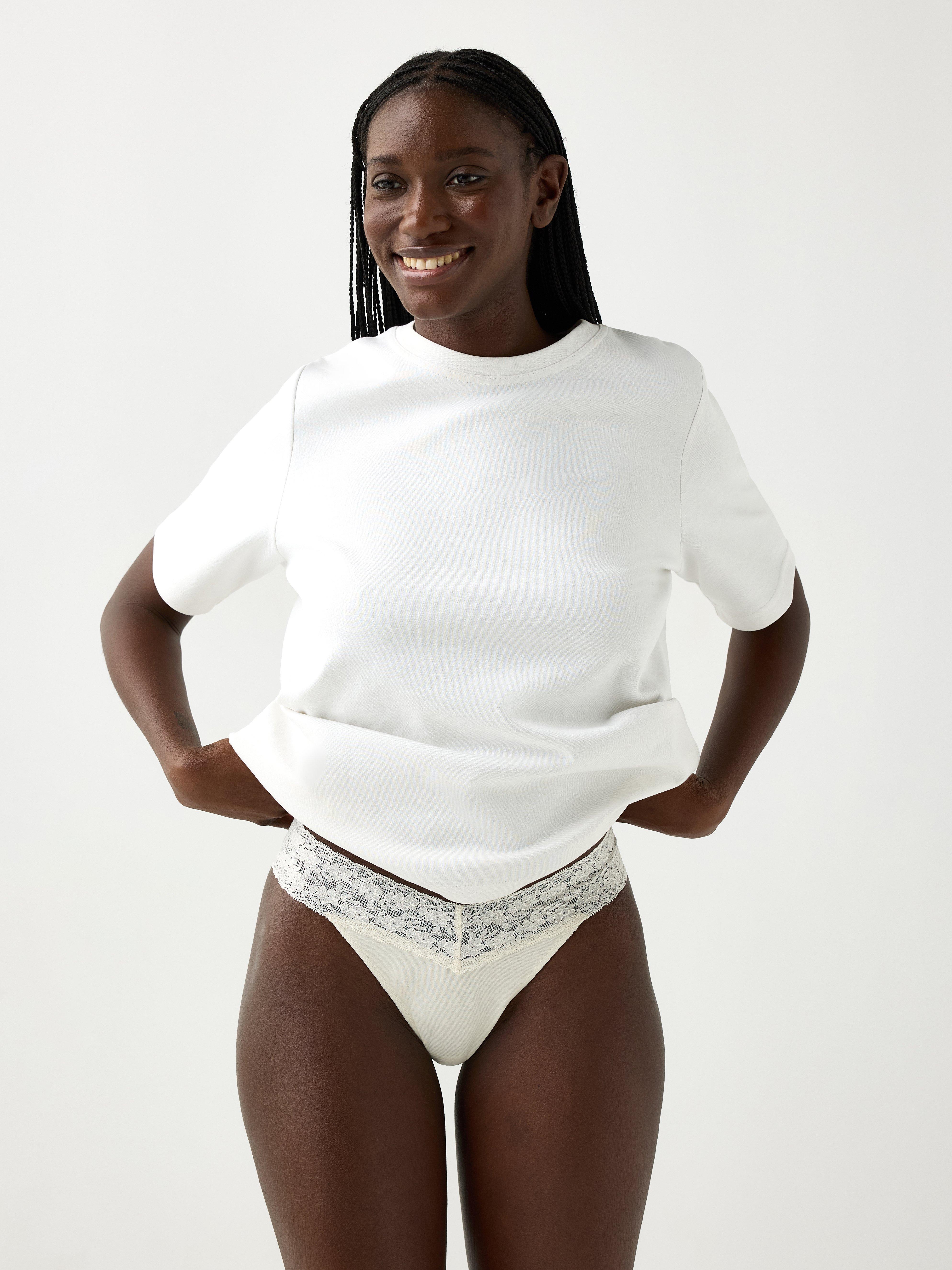 Thong Low - Lingerie - White