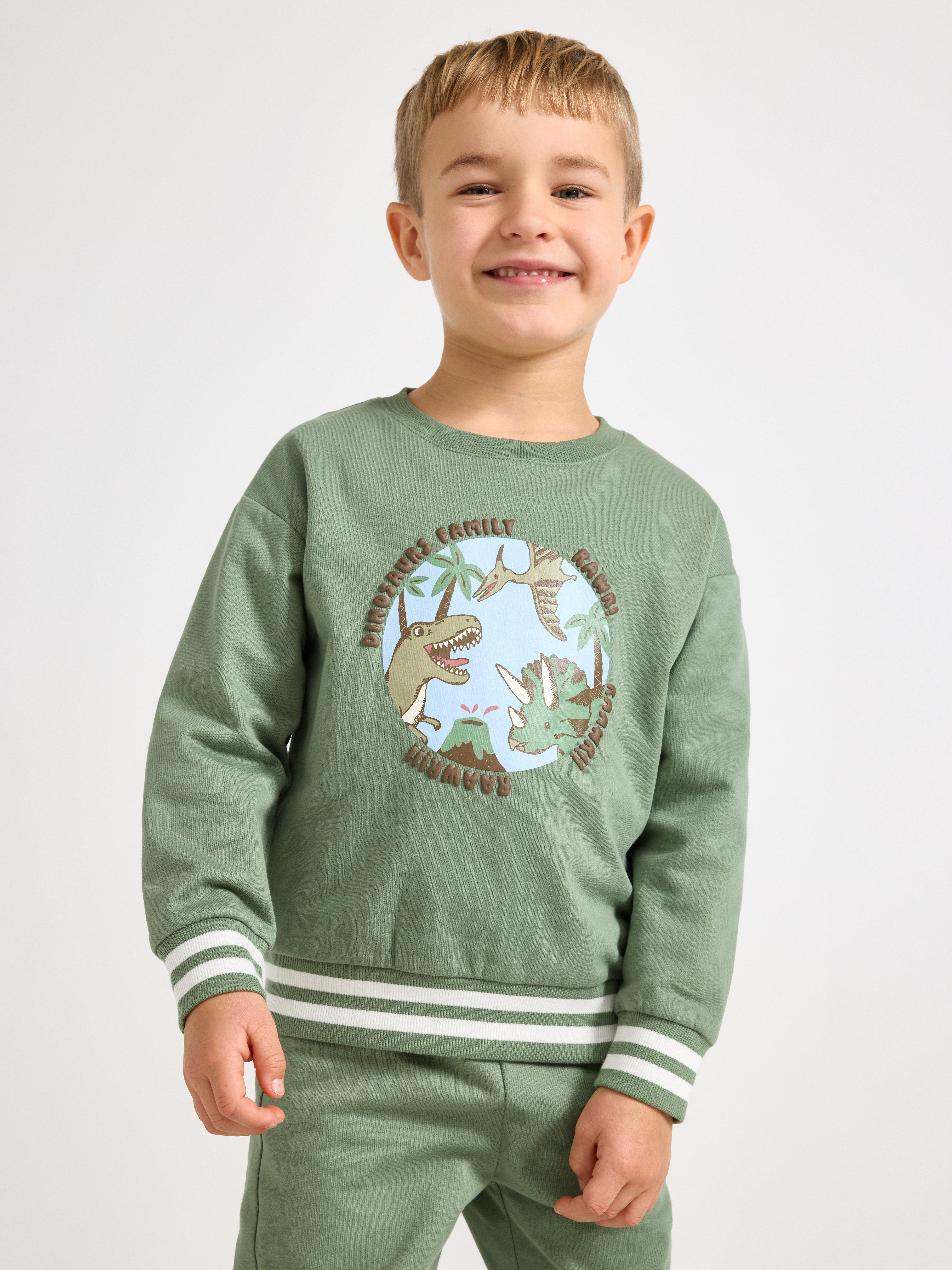 Sweatshirt - Børn - Khaki