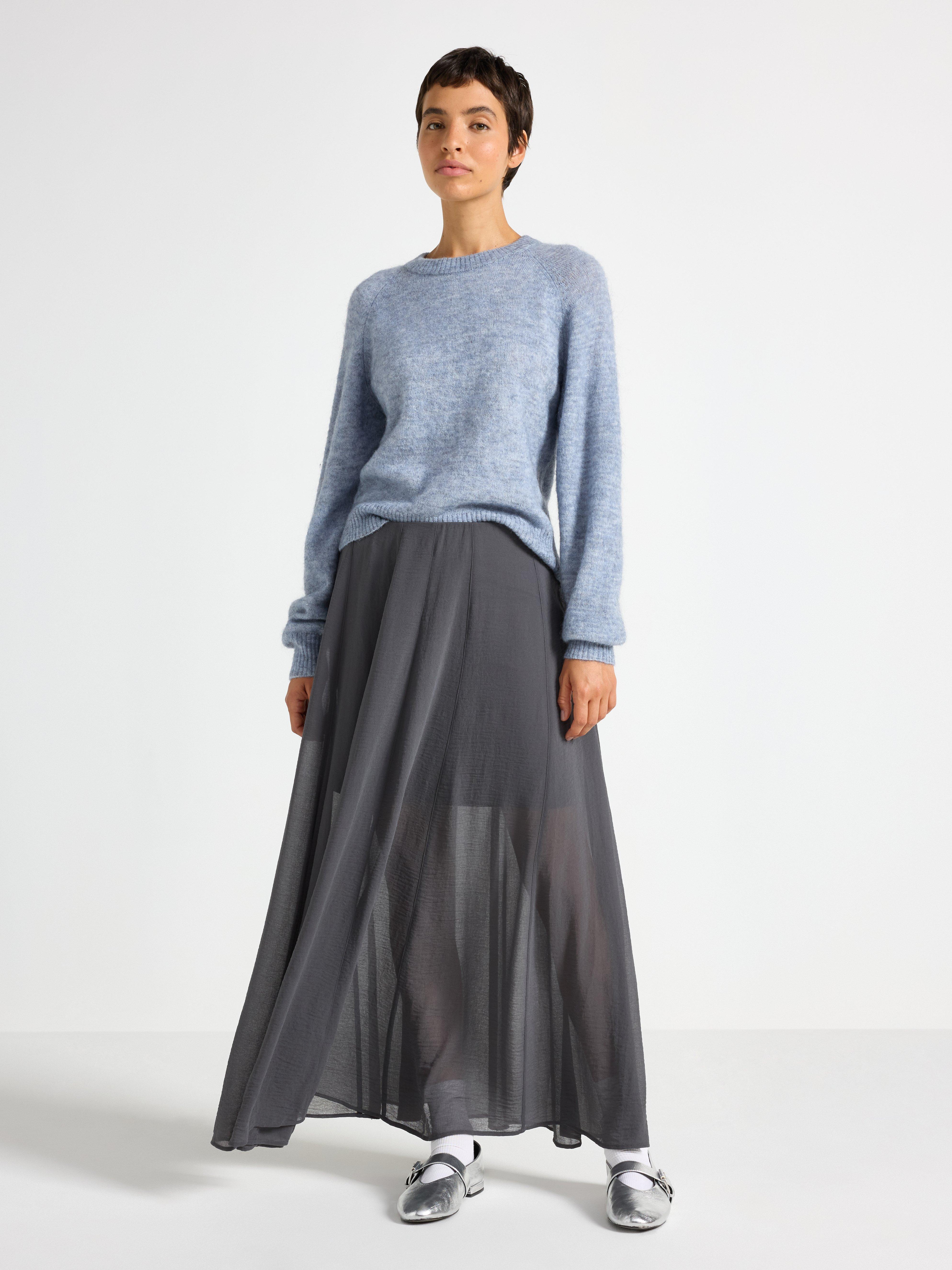 Maxi Skirt - Womens Wear - Grey