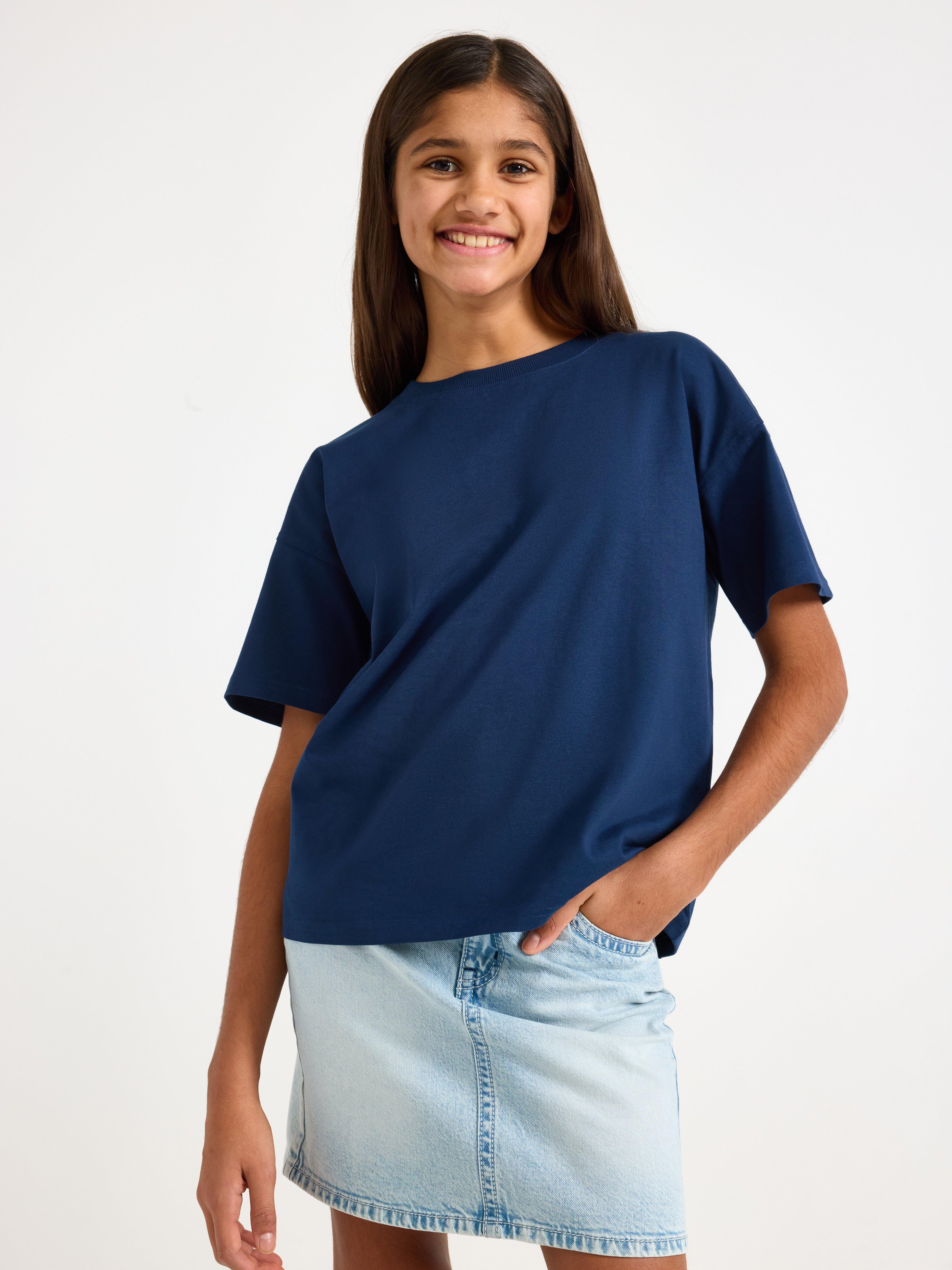 T-shirt - Barn - Blå