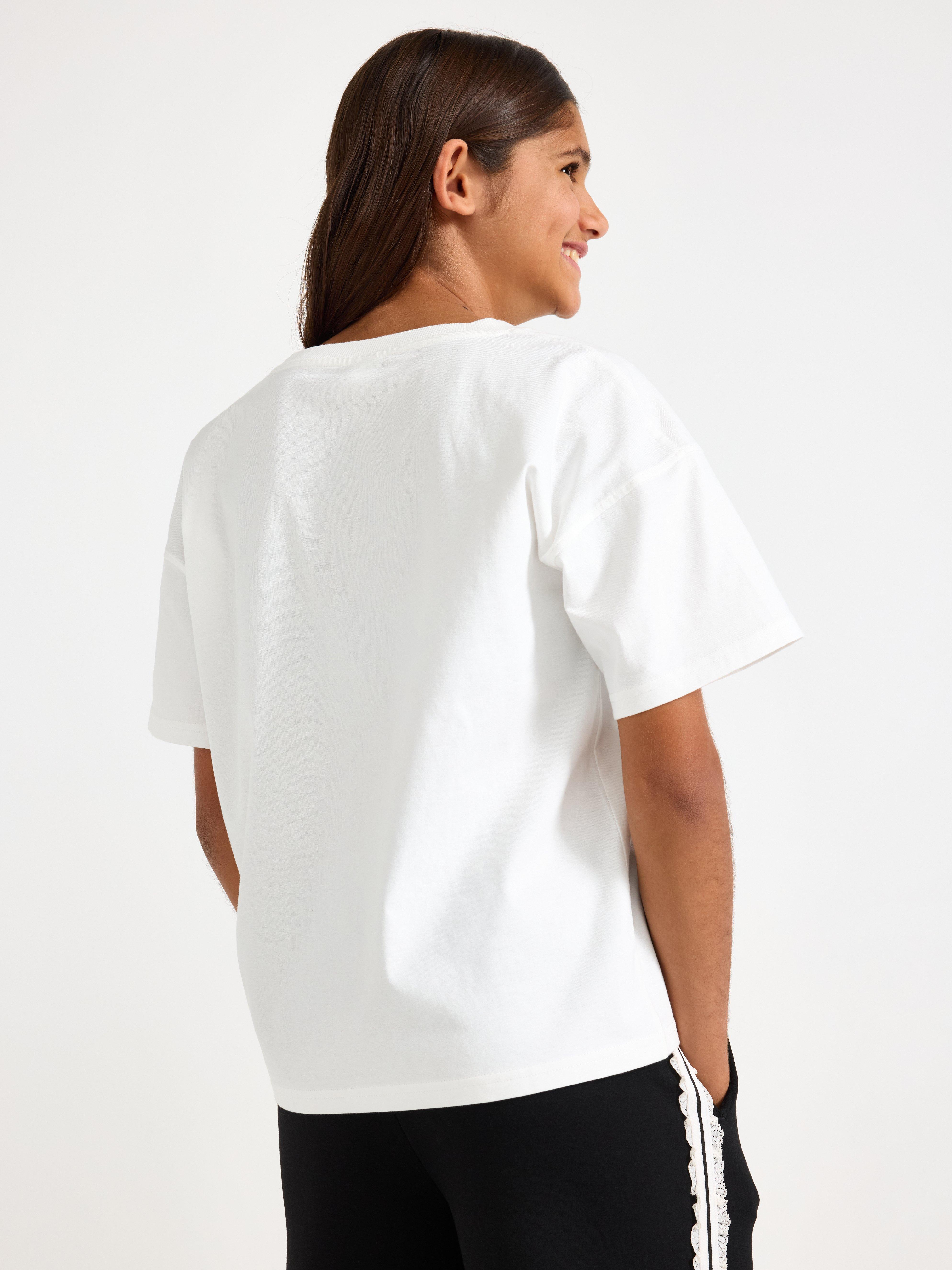 T-shirt - Barn - Hvit