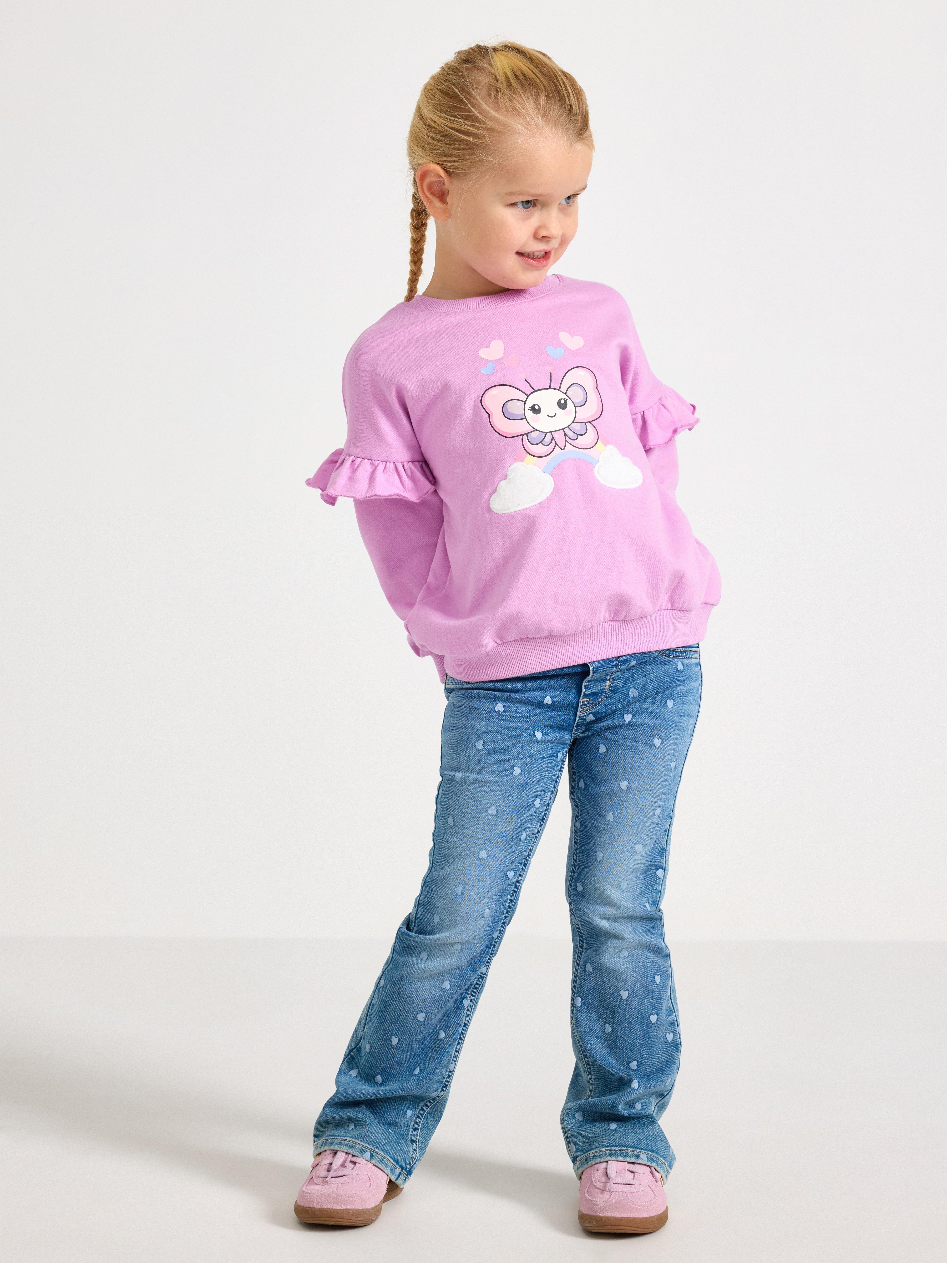 Sweatshirt - Børn - Lilla