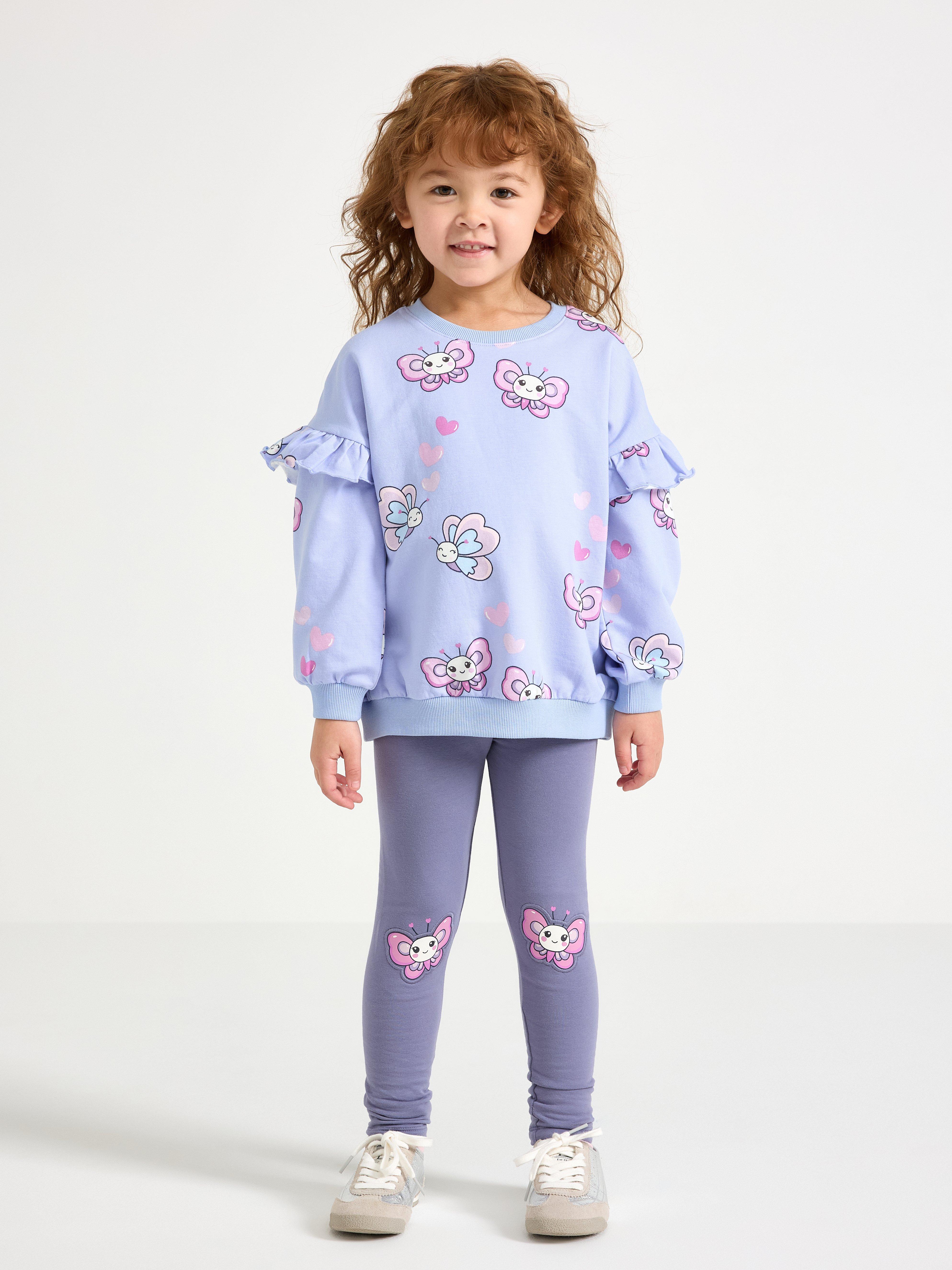 Leggings - Børn - Lilla