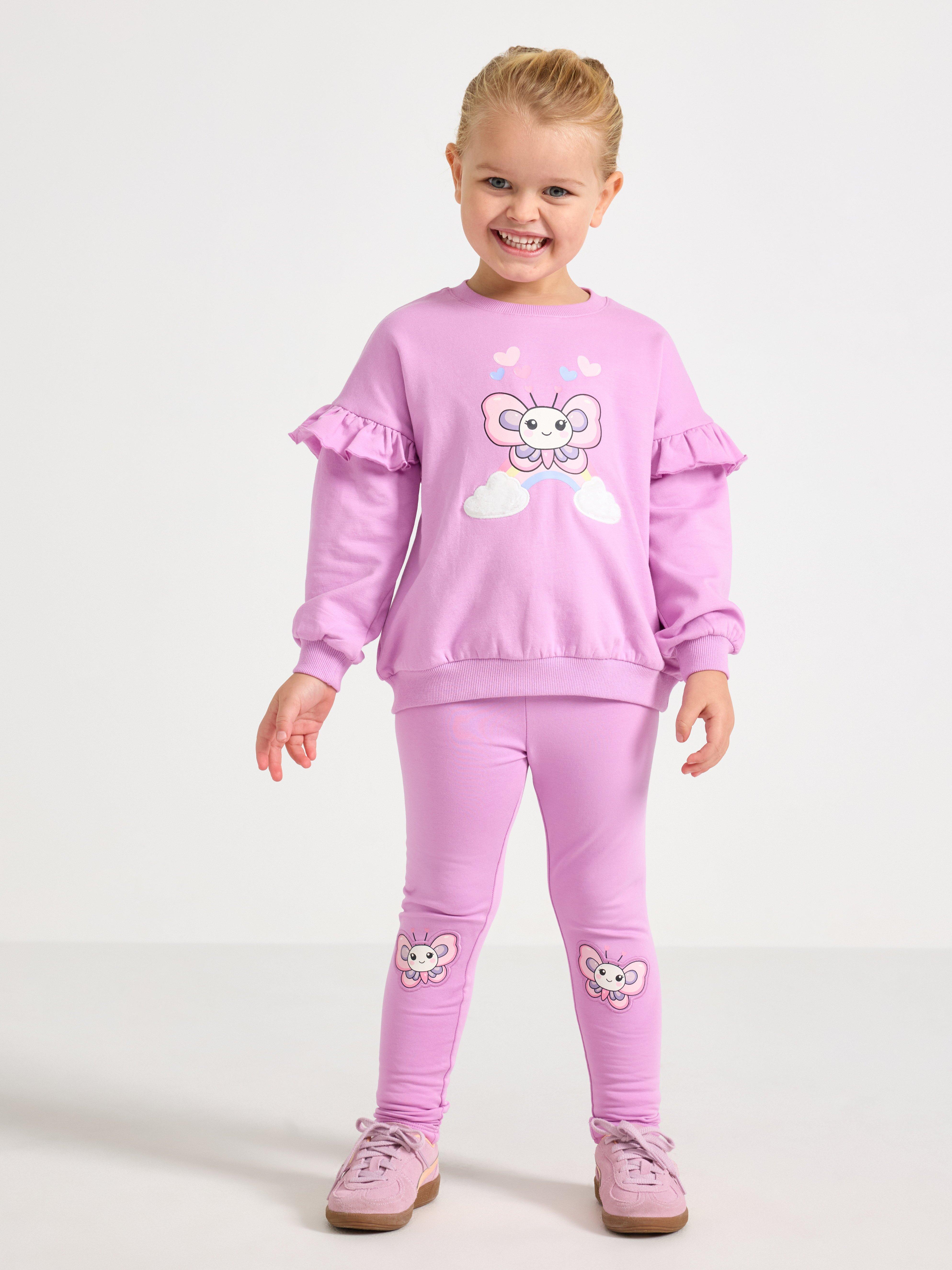 Leggings - Børn - Lilla