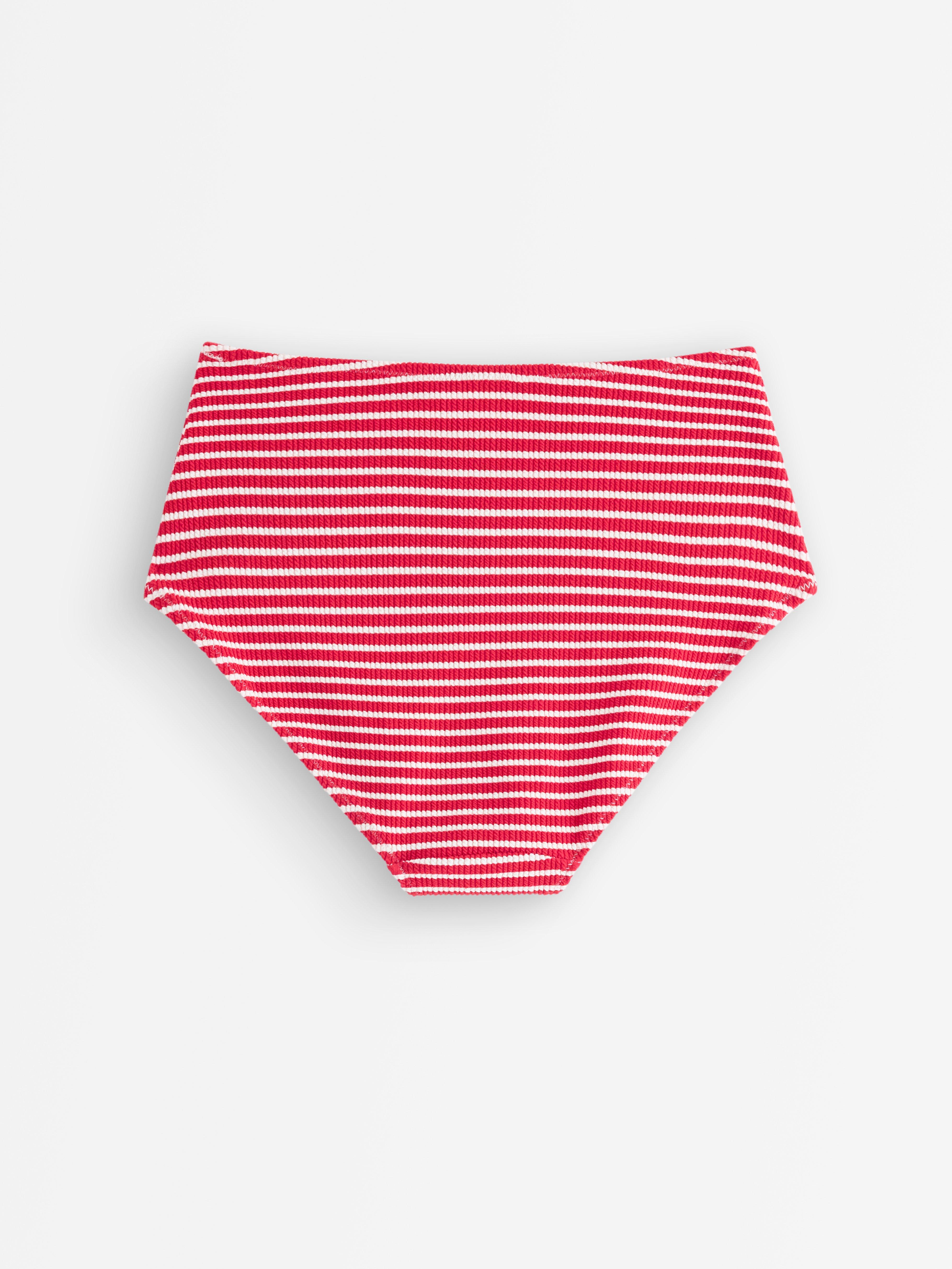 Bikini s vysokým pasem - Spodní prádlo - Červená