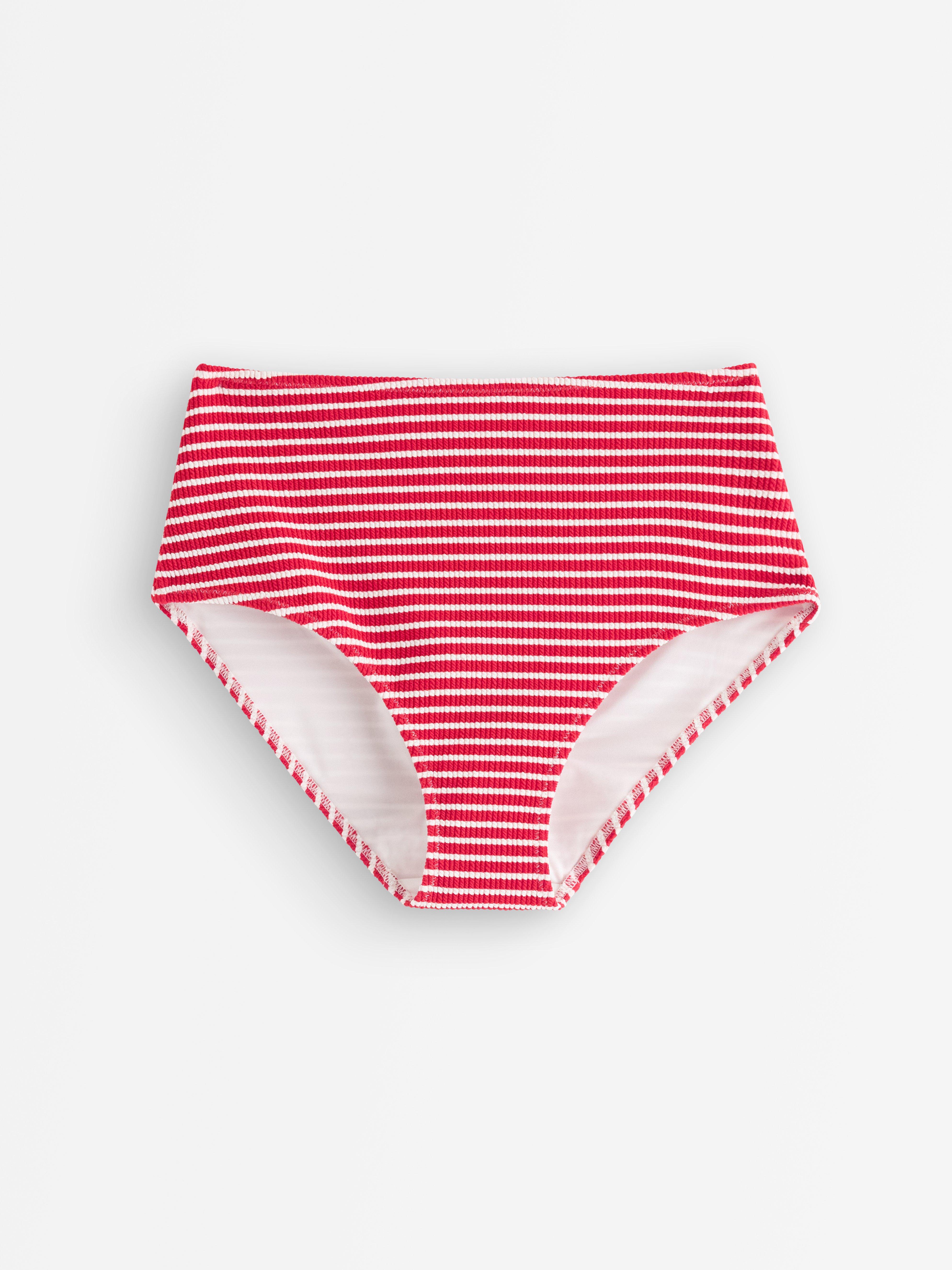 Bikini med høyt liv - Undertøy - Rød