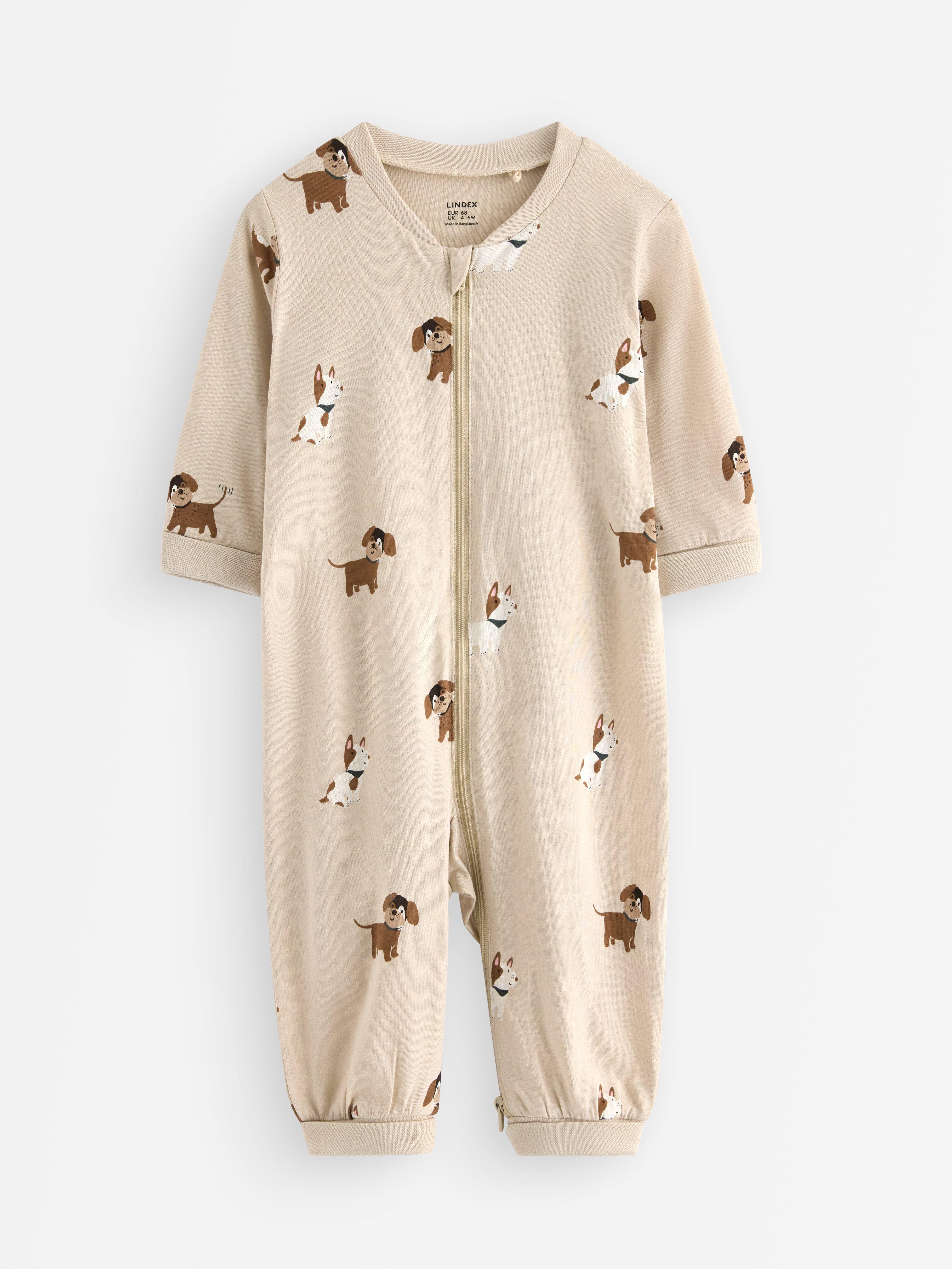 Pyjamasoverall - Barn - Beige