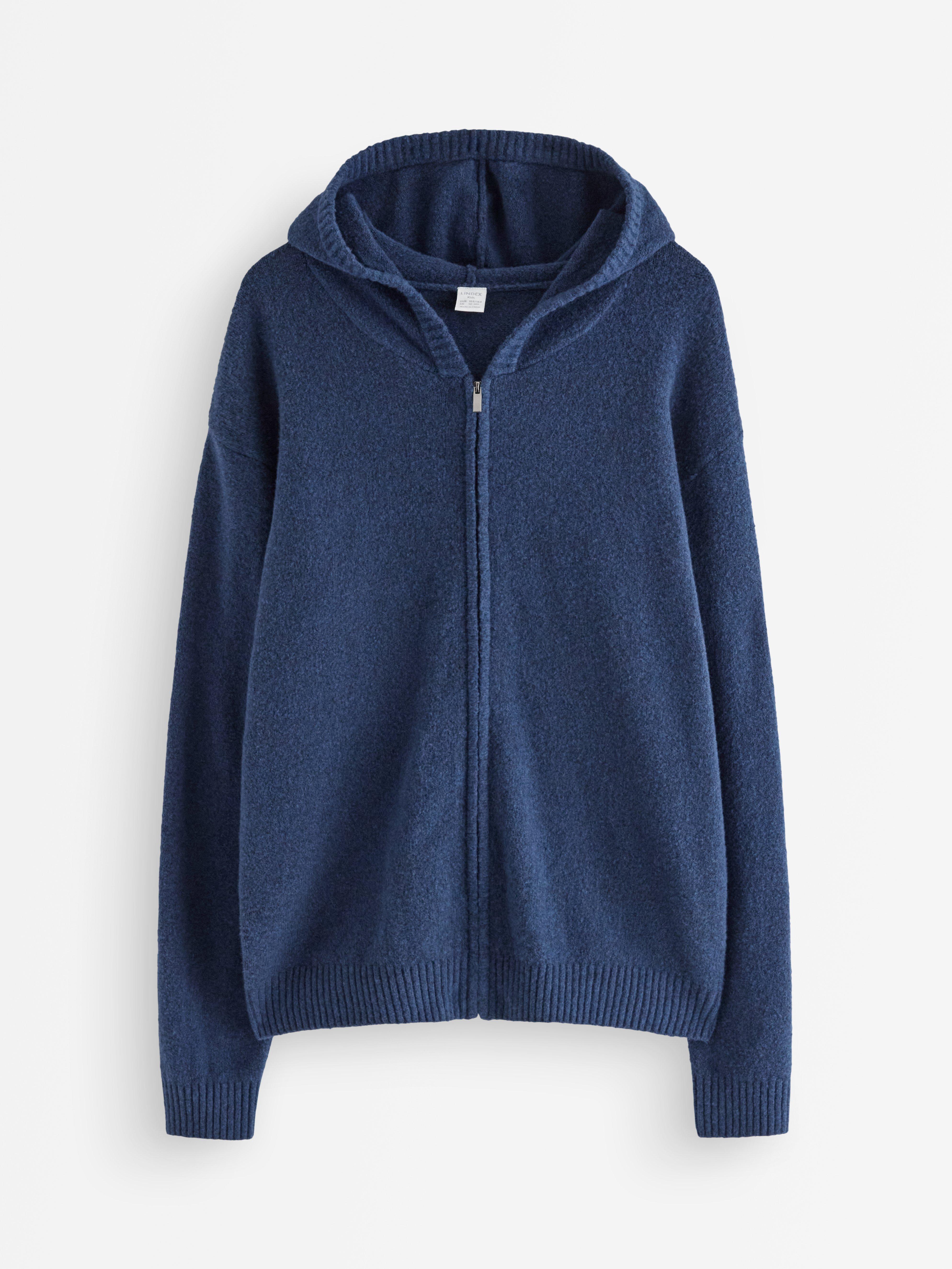 Sweatshirt med hætte - Børn - Blå