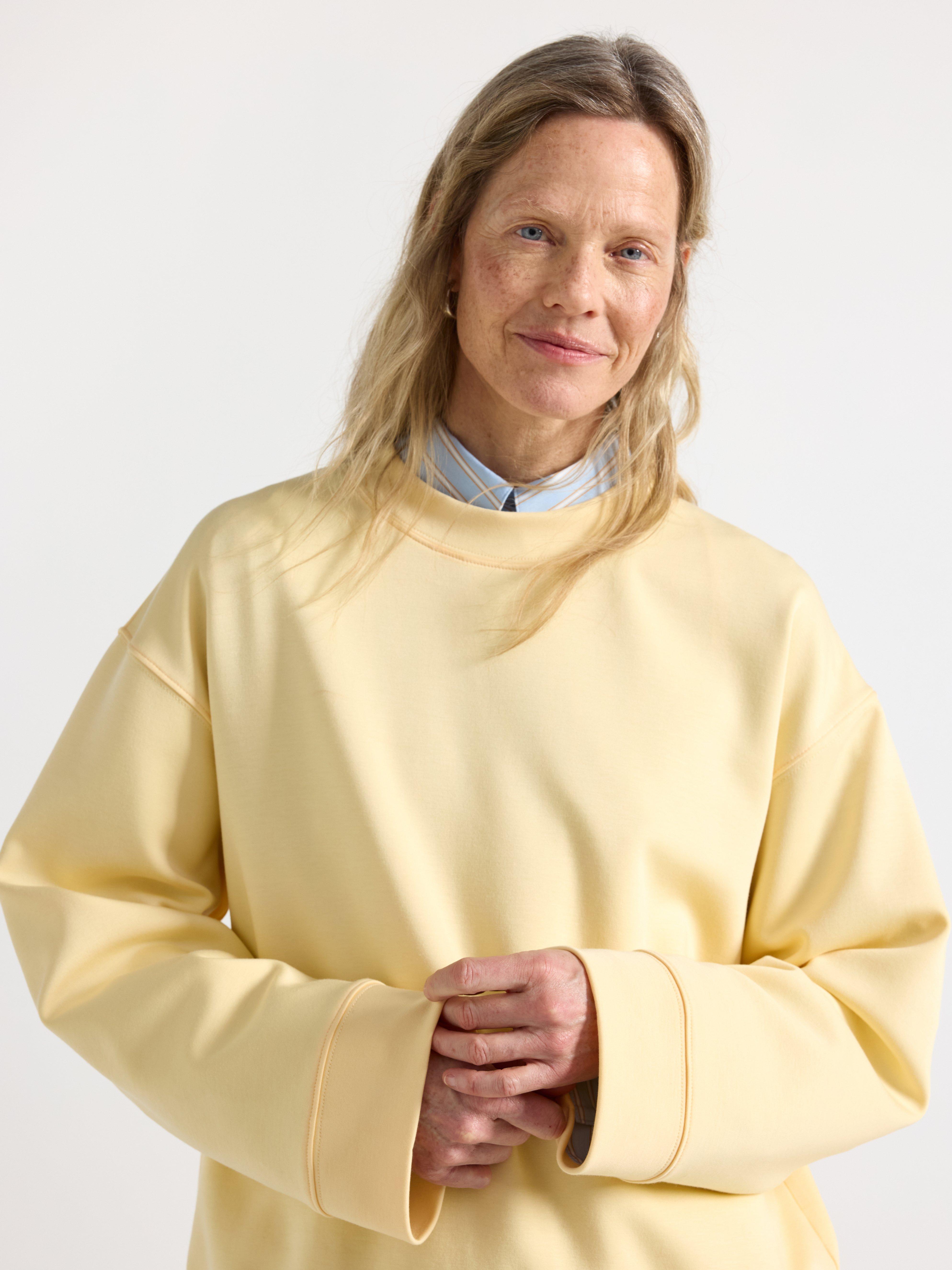 Collegegenser - Dame - Gul