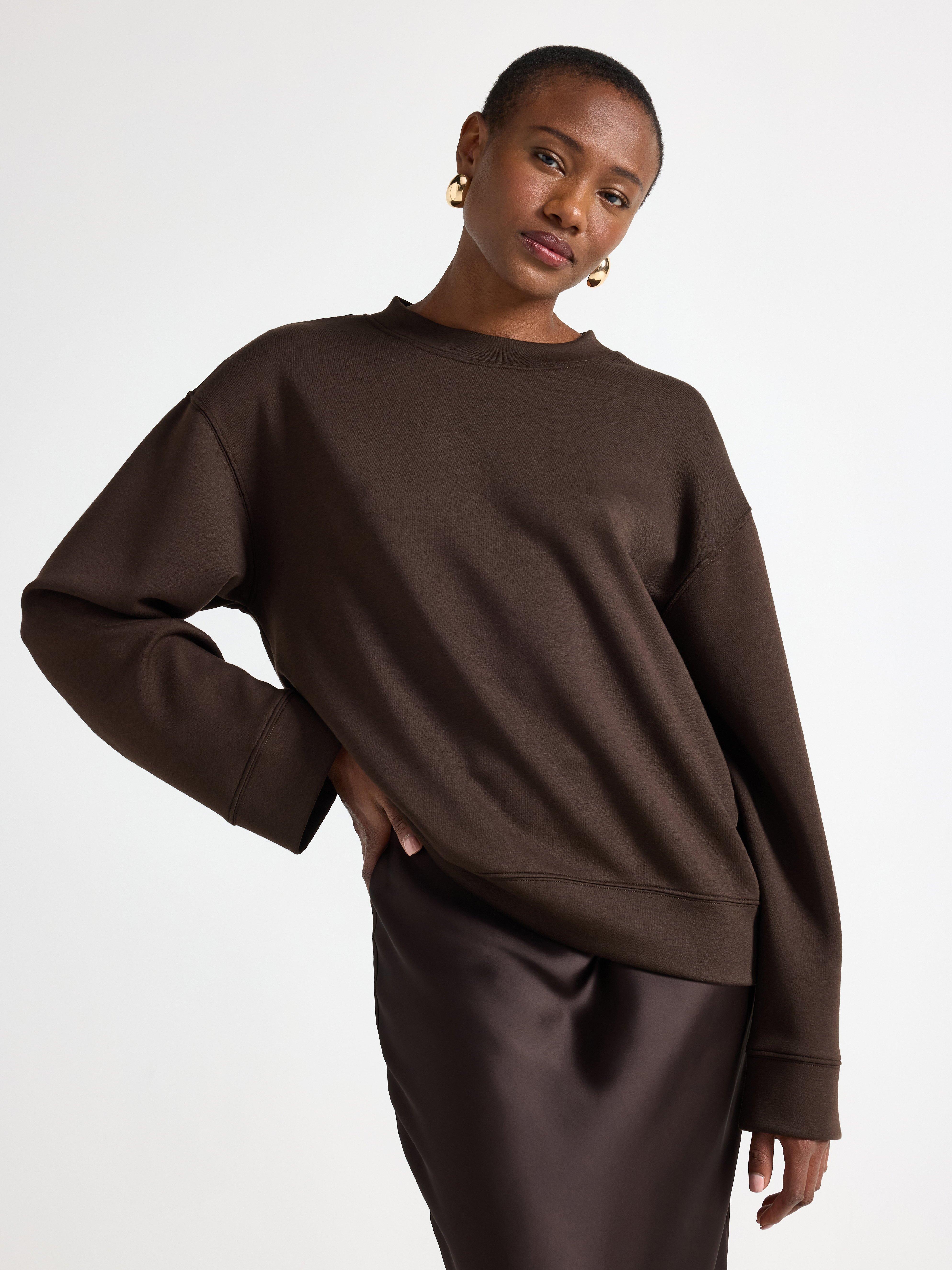 Sweatshirt - Dam - Brun