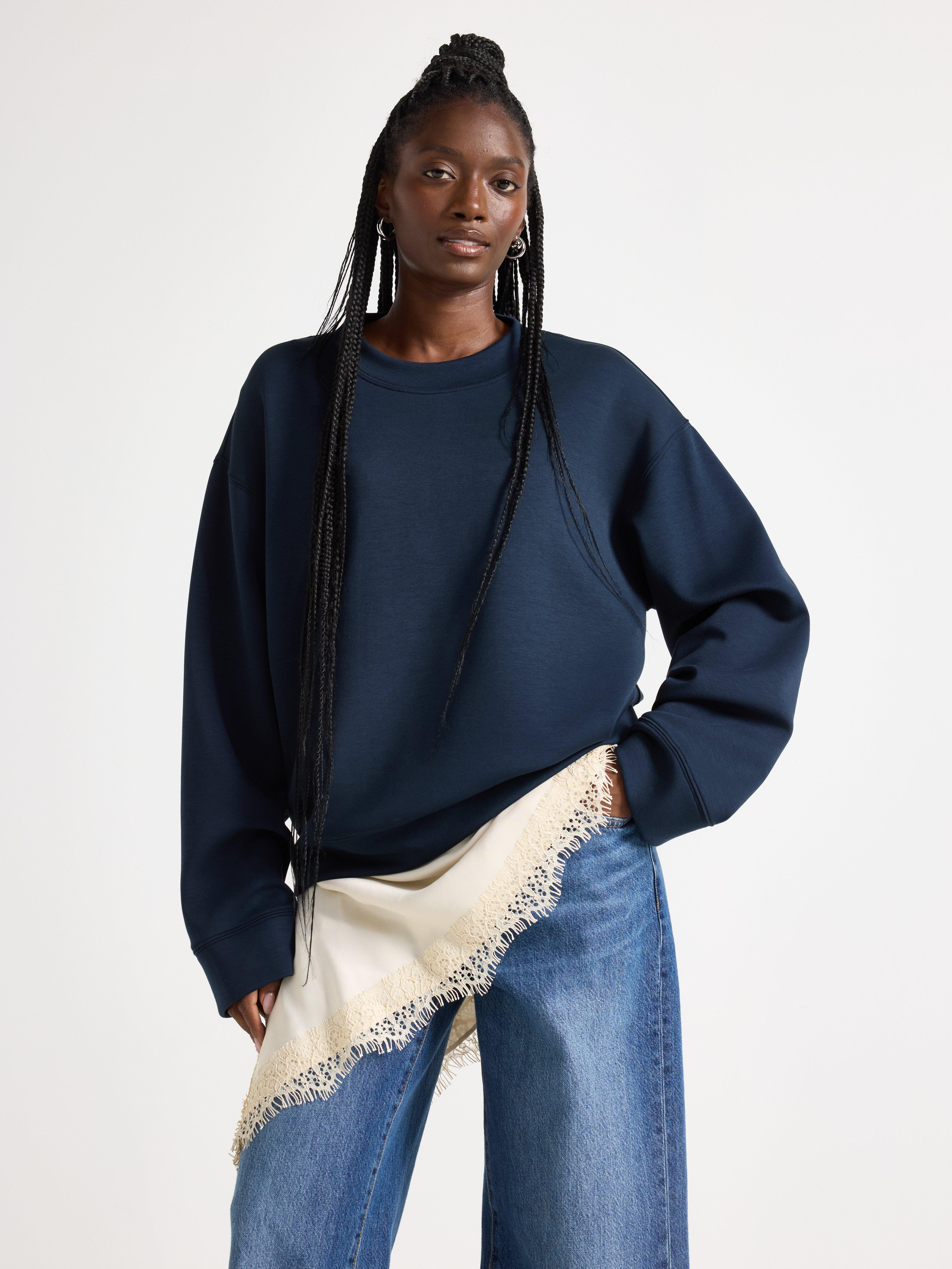 Sweatshirt - Dame - Blå