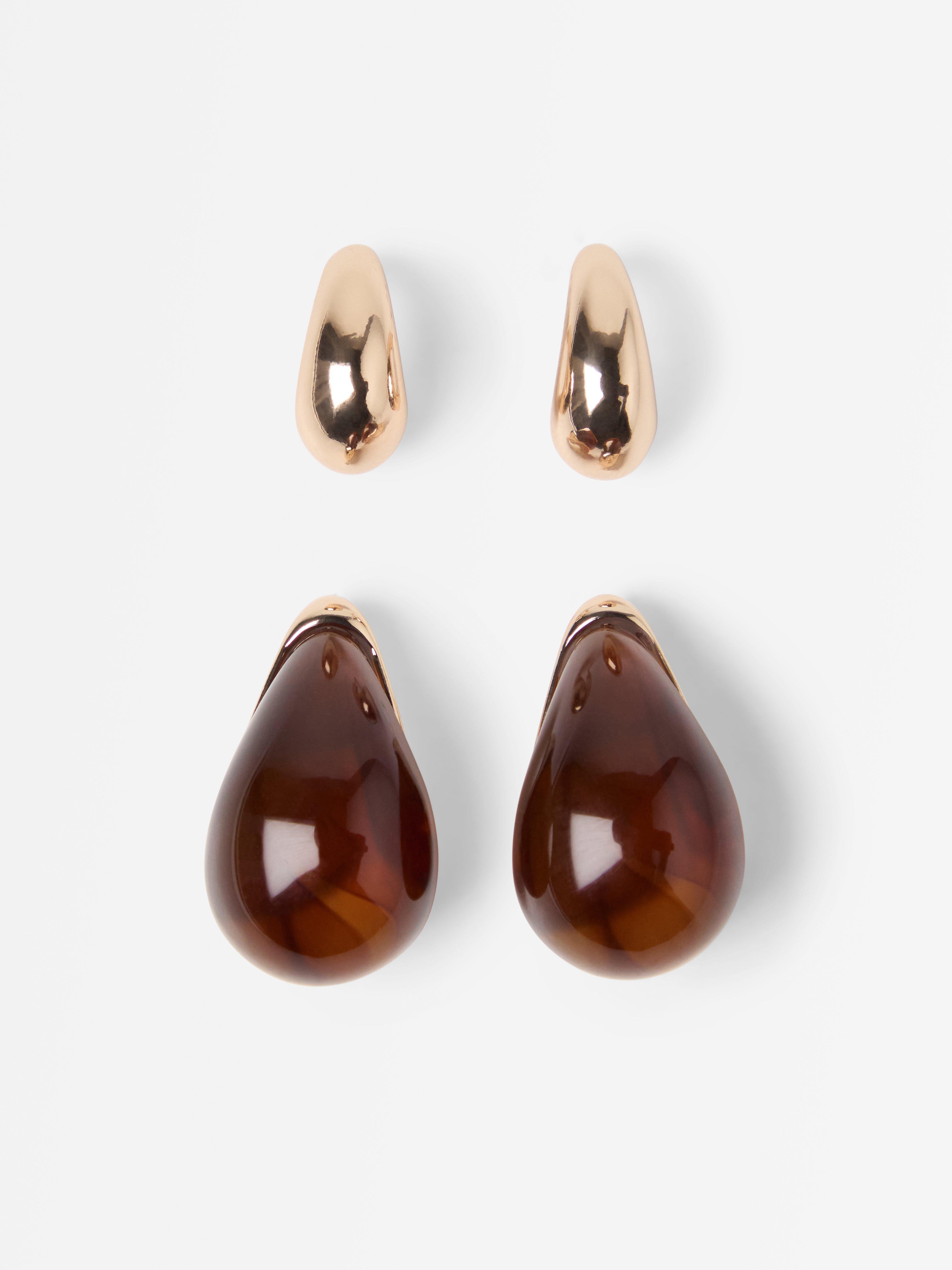 Earrings - Womens Wear - Brown