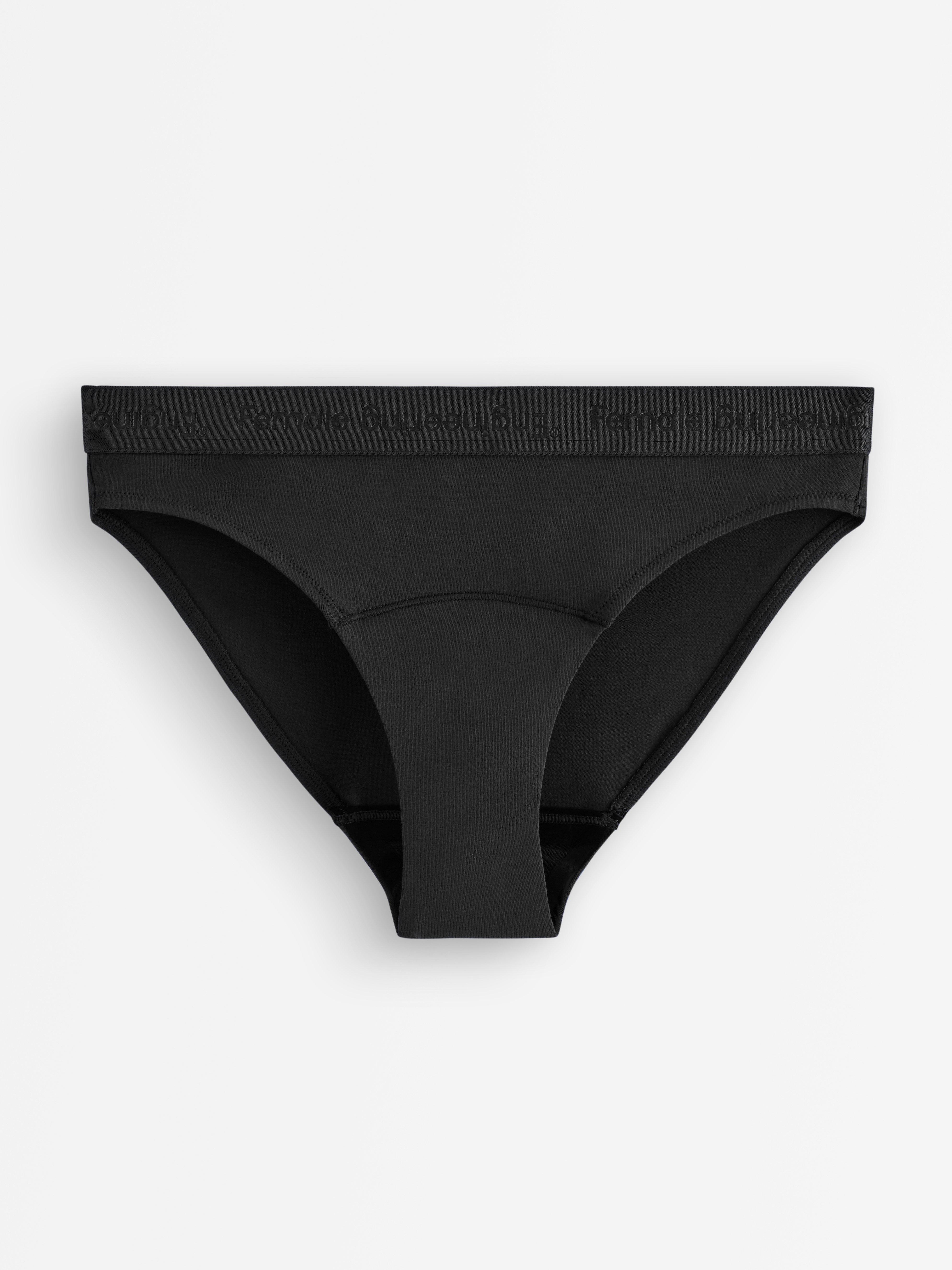 Menstruationssikkert undertøj - Female Engineering - Sort