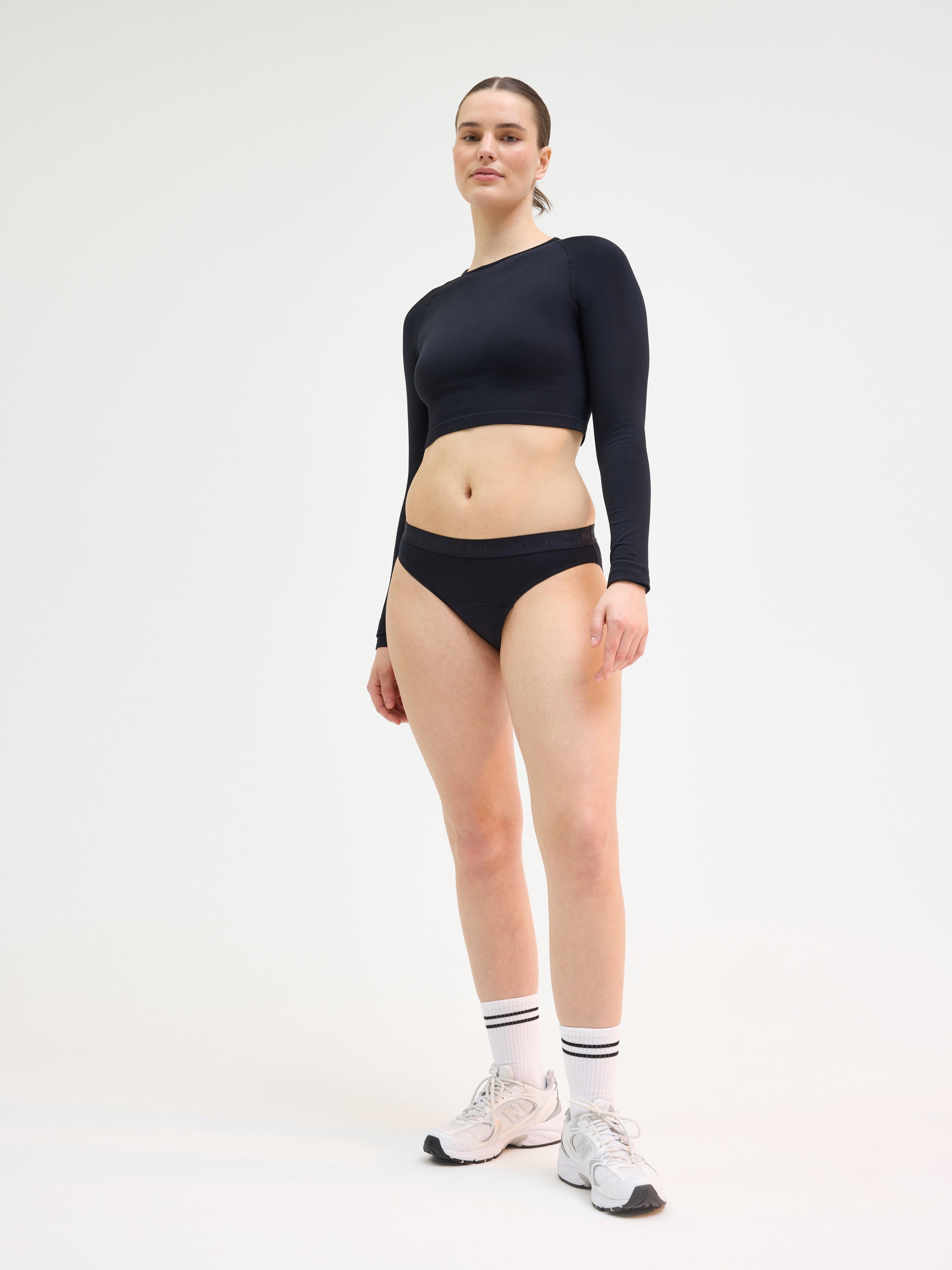 Menstruationssikkert undertøj - Female Engineering - Sort