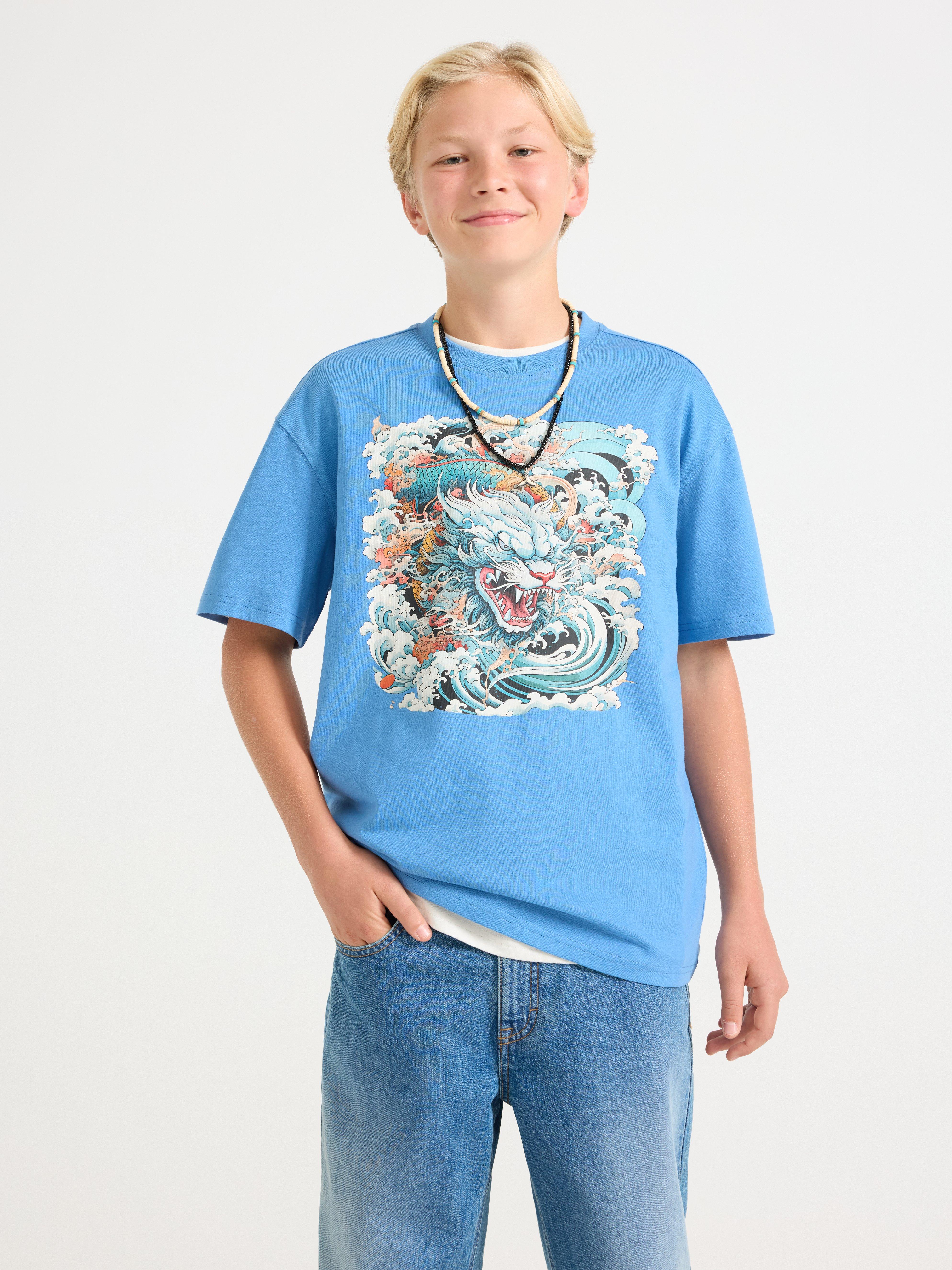 T-shirt - Barn - Blå