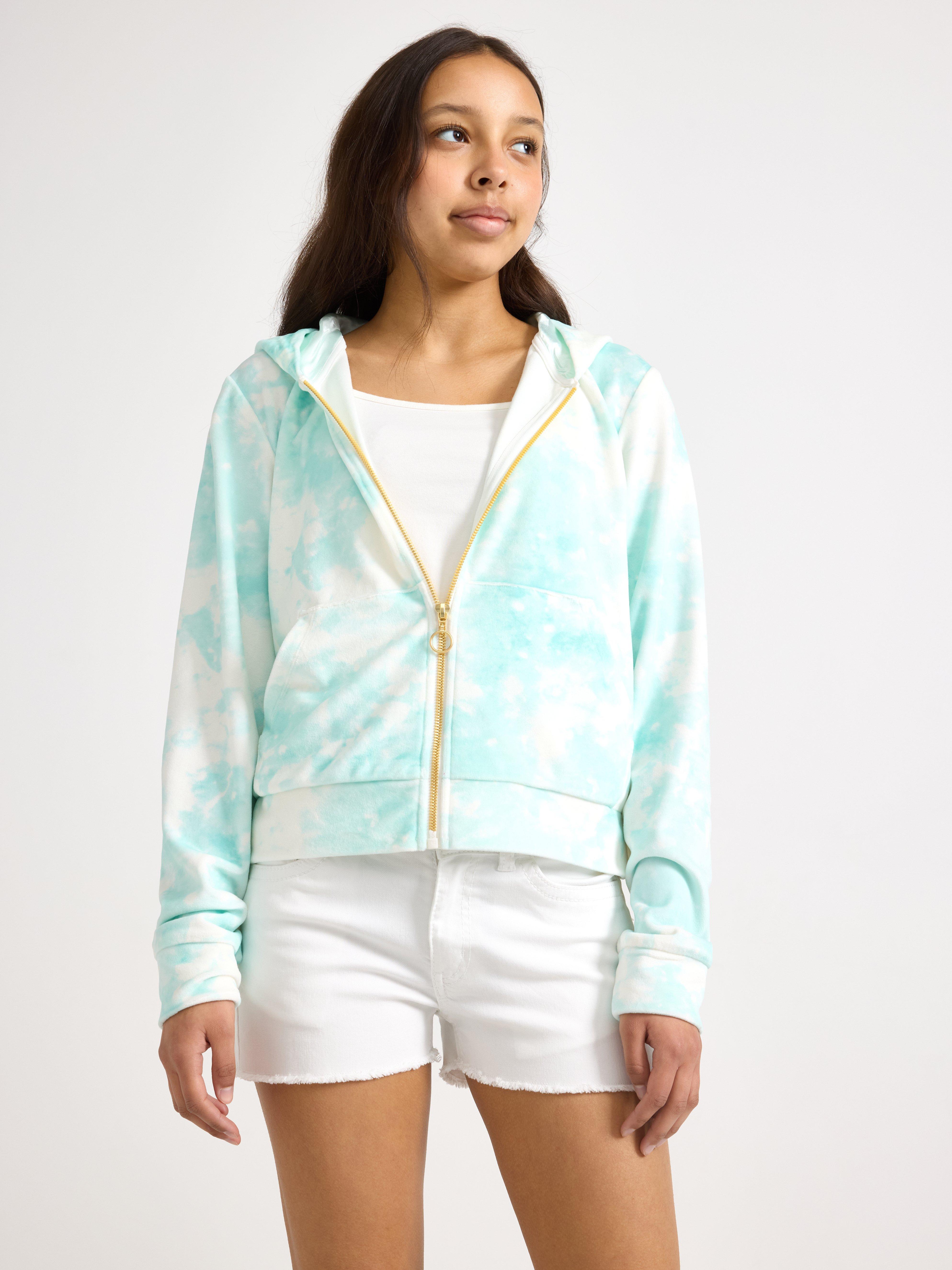 Sweatshirt med hætte - Børn - Aqua