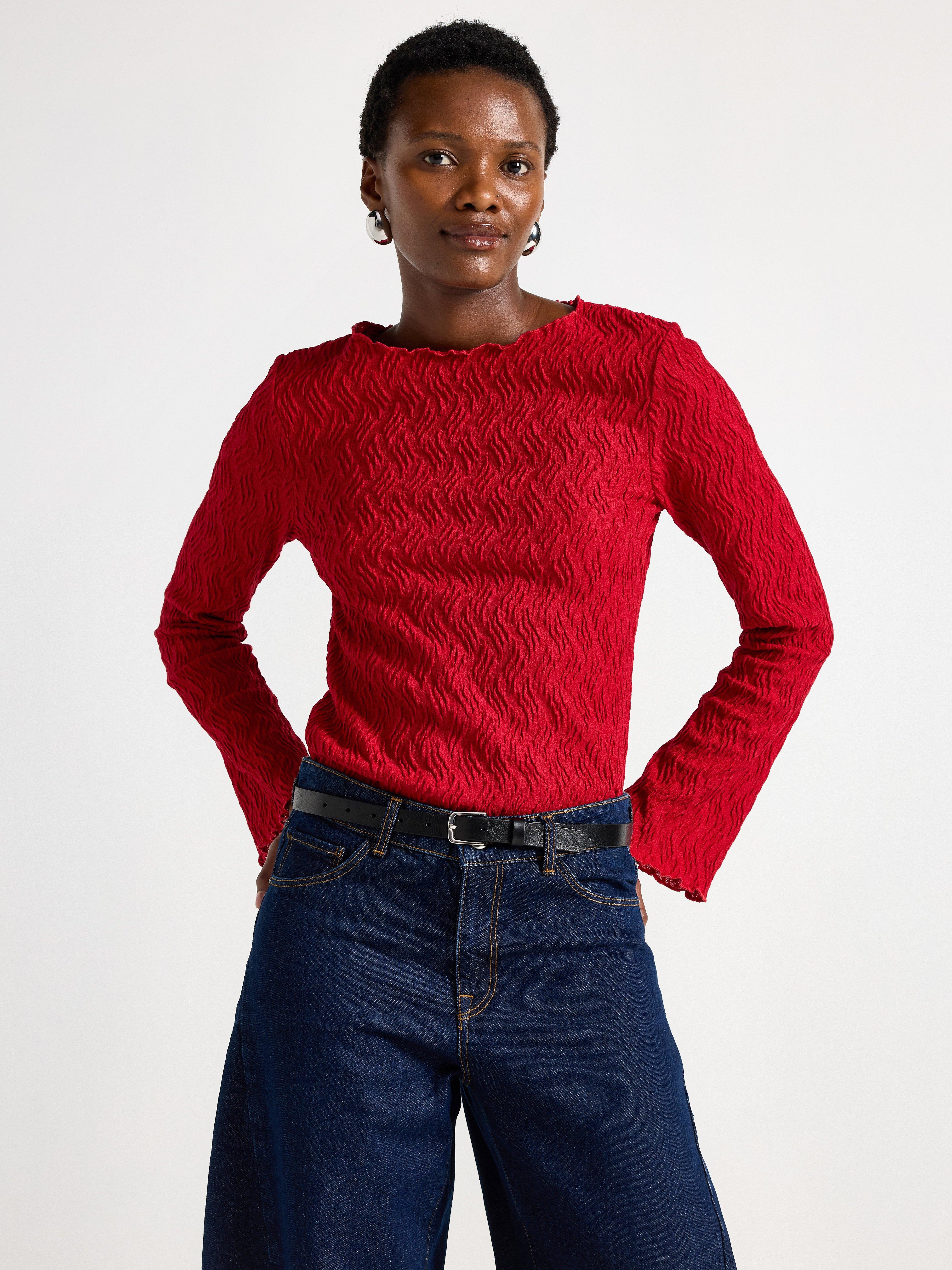 Top - Womens Wear - Red