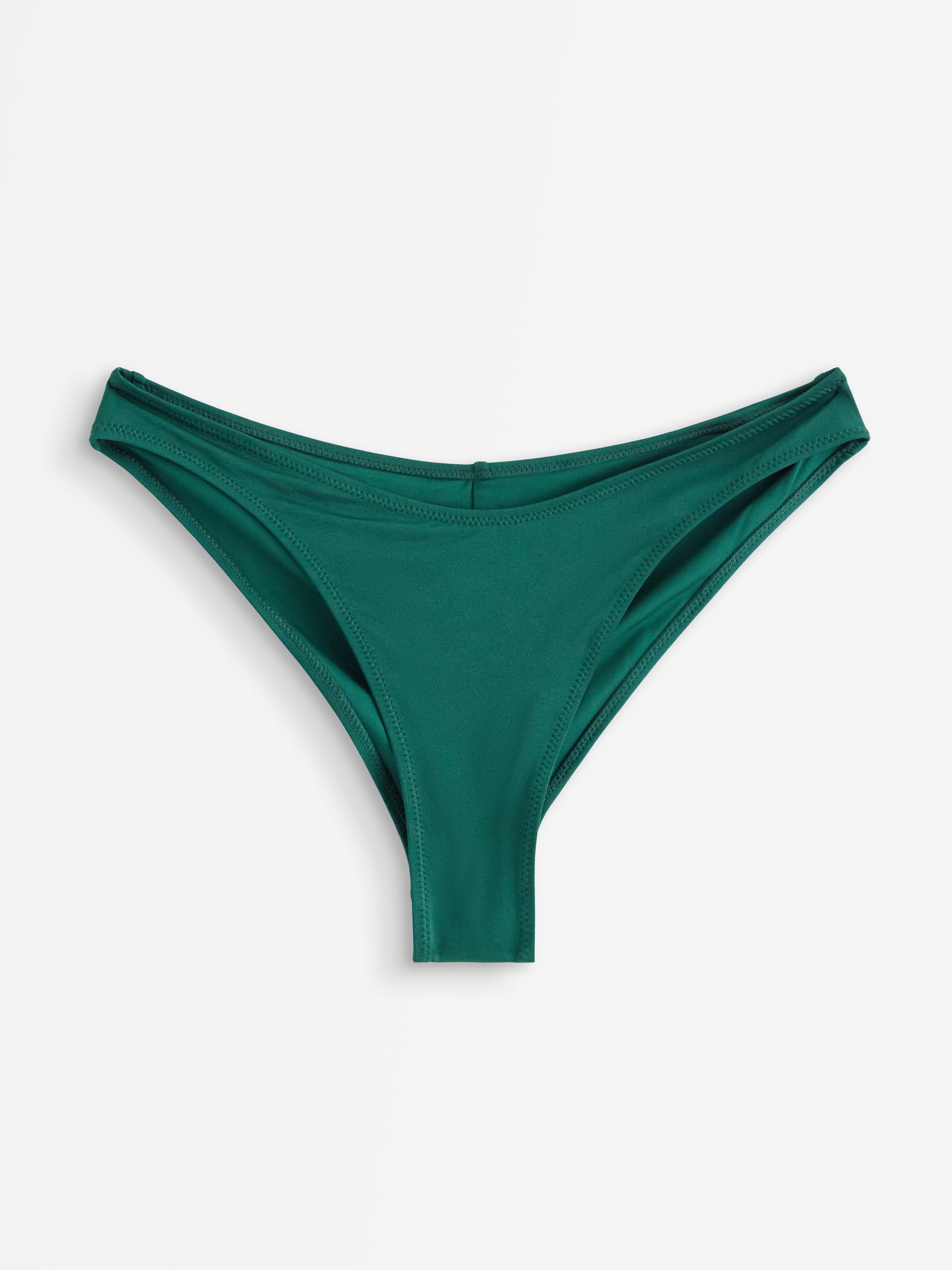 Brazilky s klasickým pasem - Spodní prádlo - Zelená