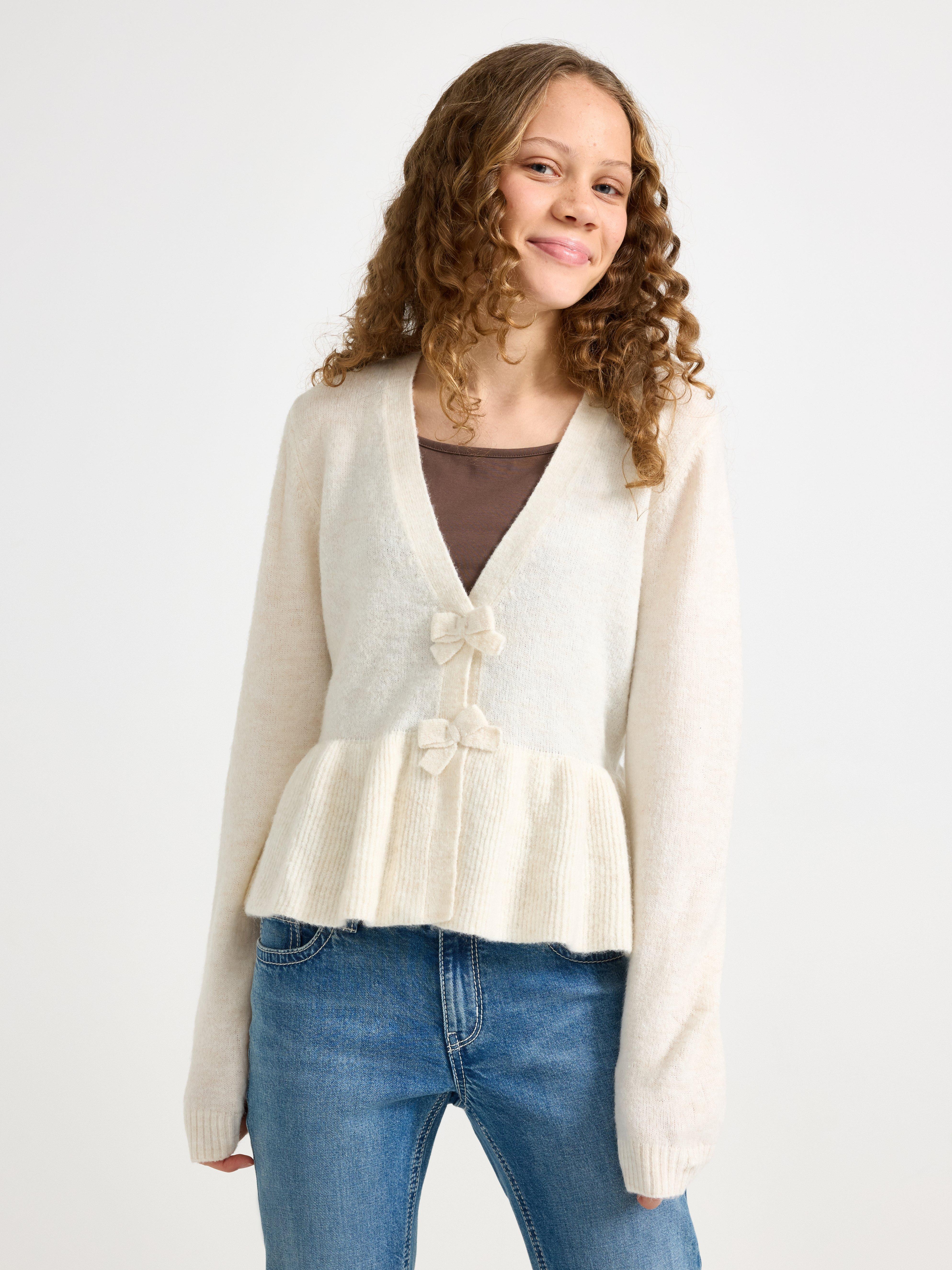 Cardigan - Barn - Beige