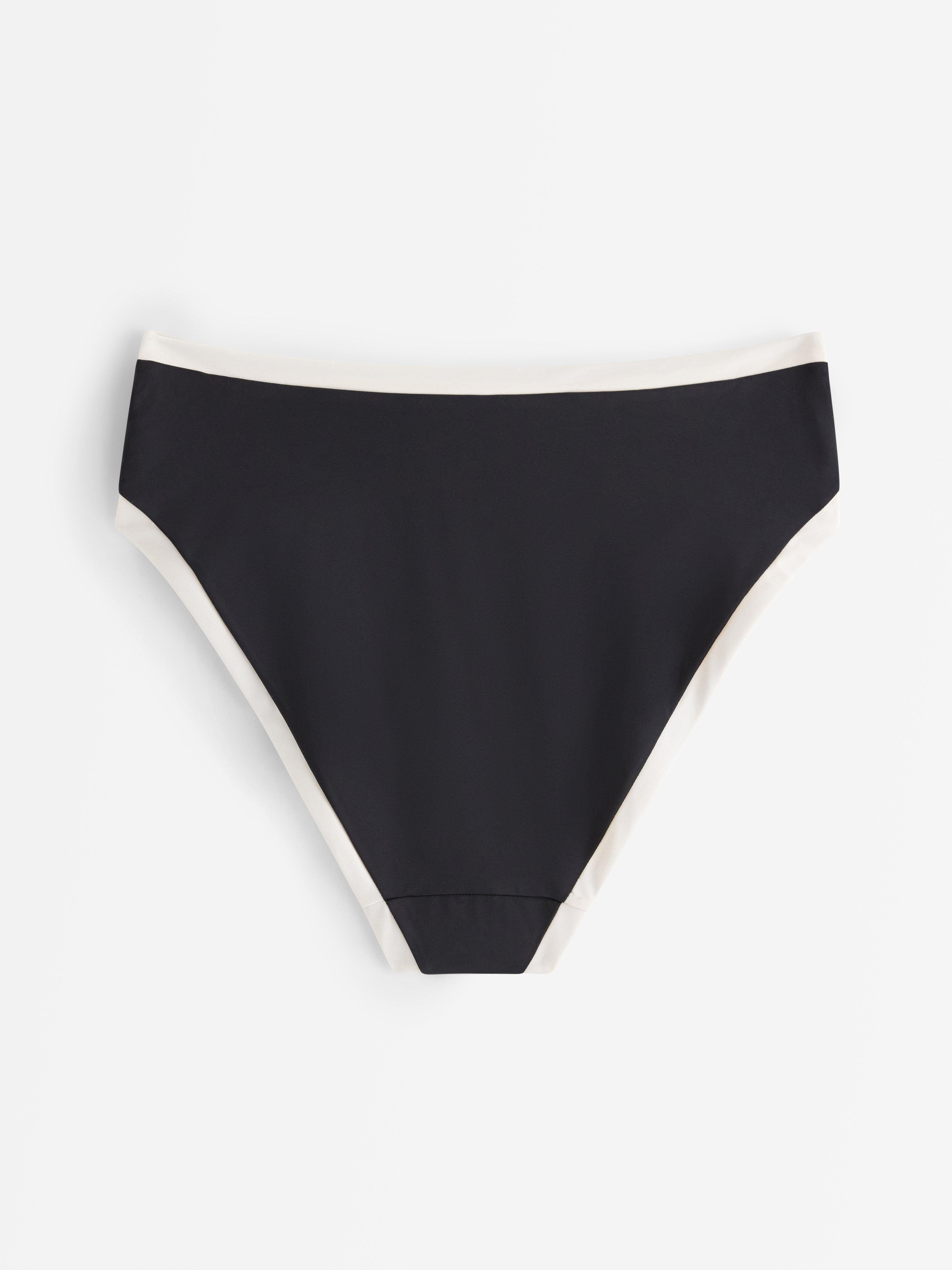 Bikini s vysokým pasem - Spodní prádlo - Černá