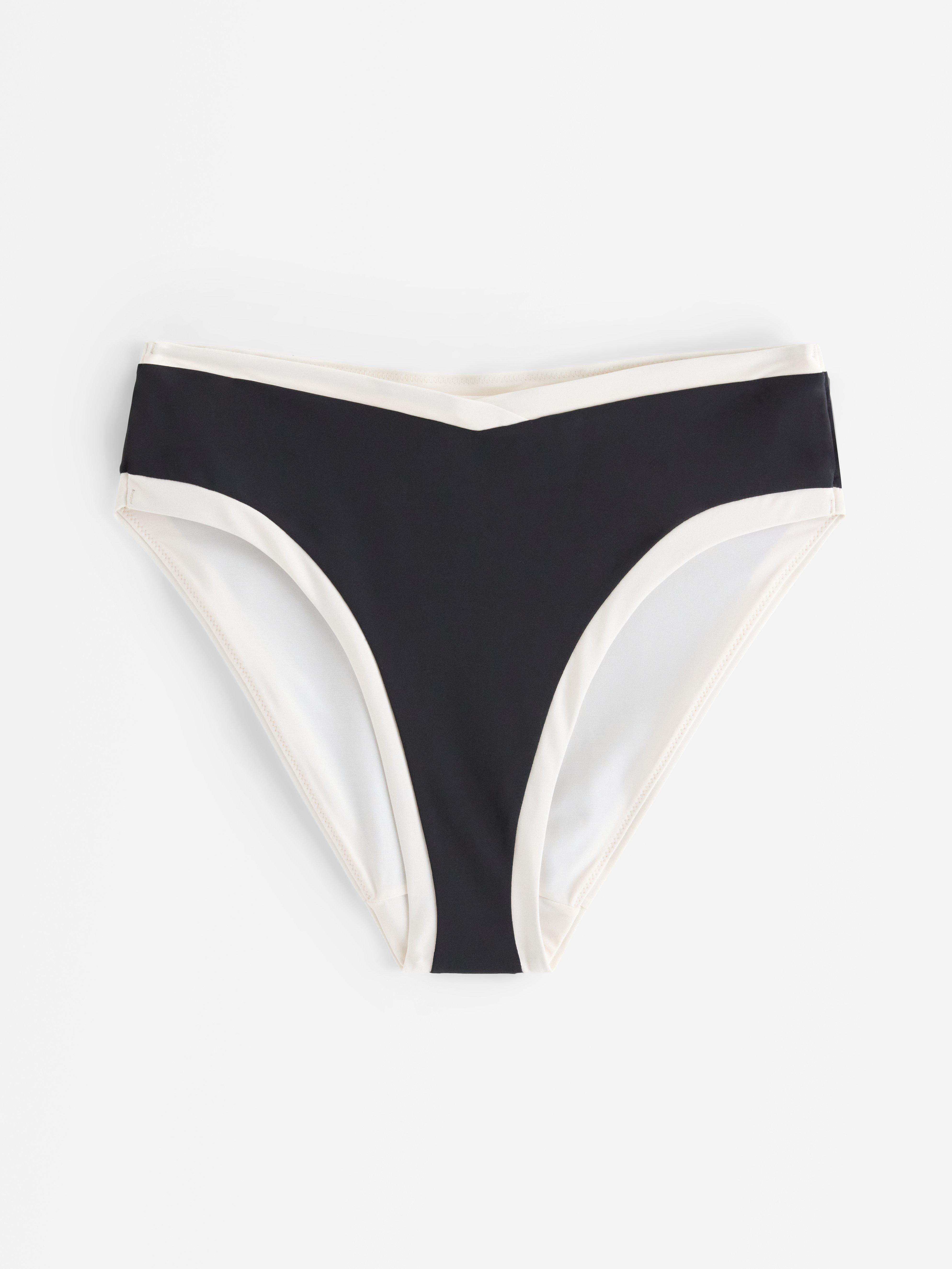 Bikini s vysokým pasem - Spodní prádlo - Černá