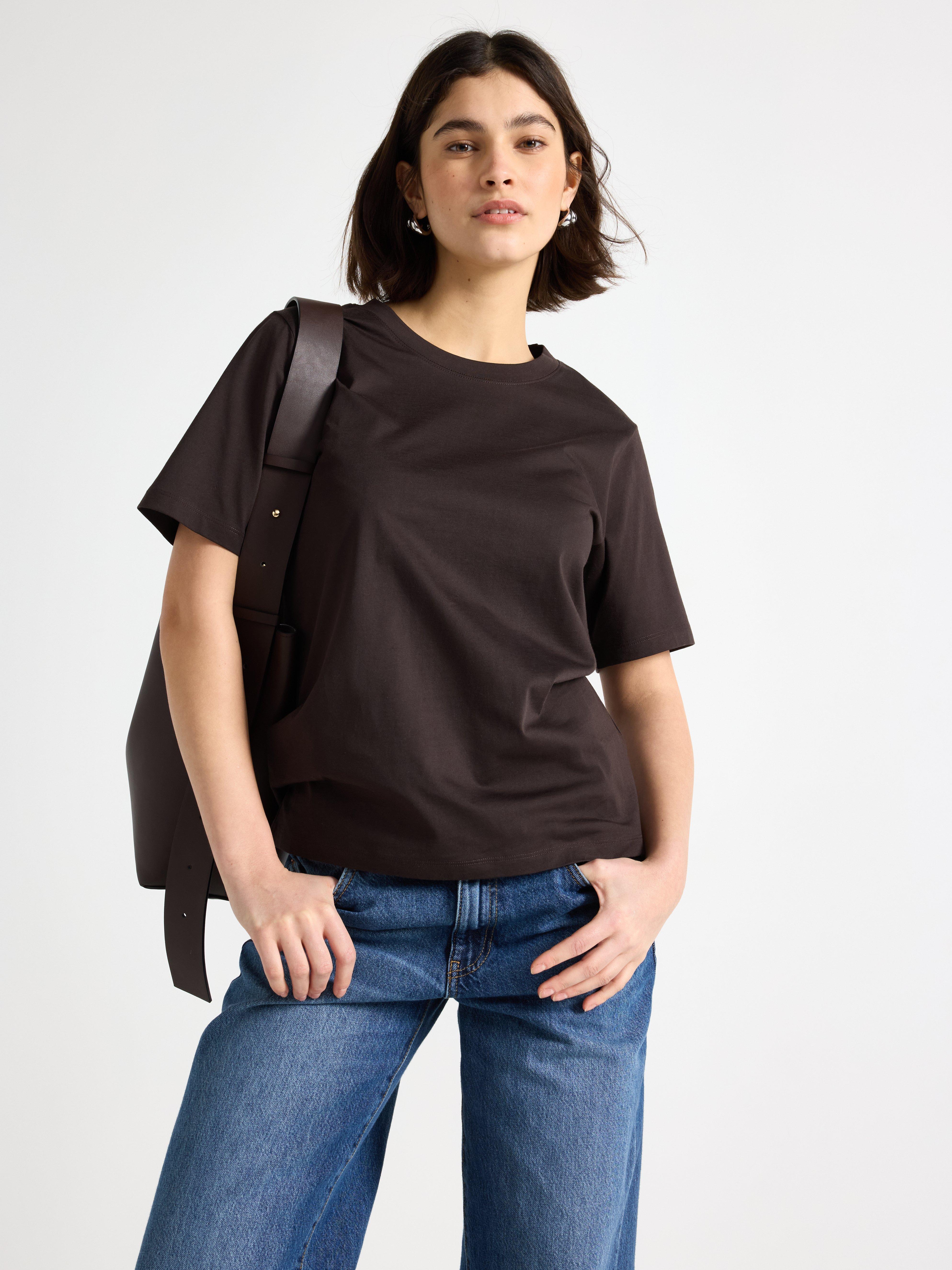 T-shirt - Dame - Brun