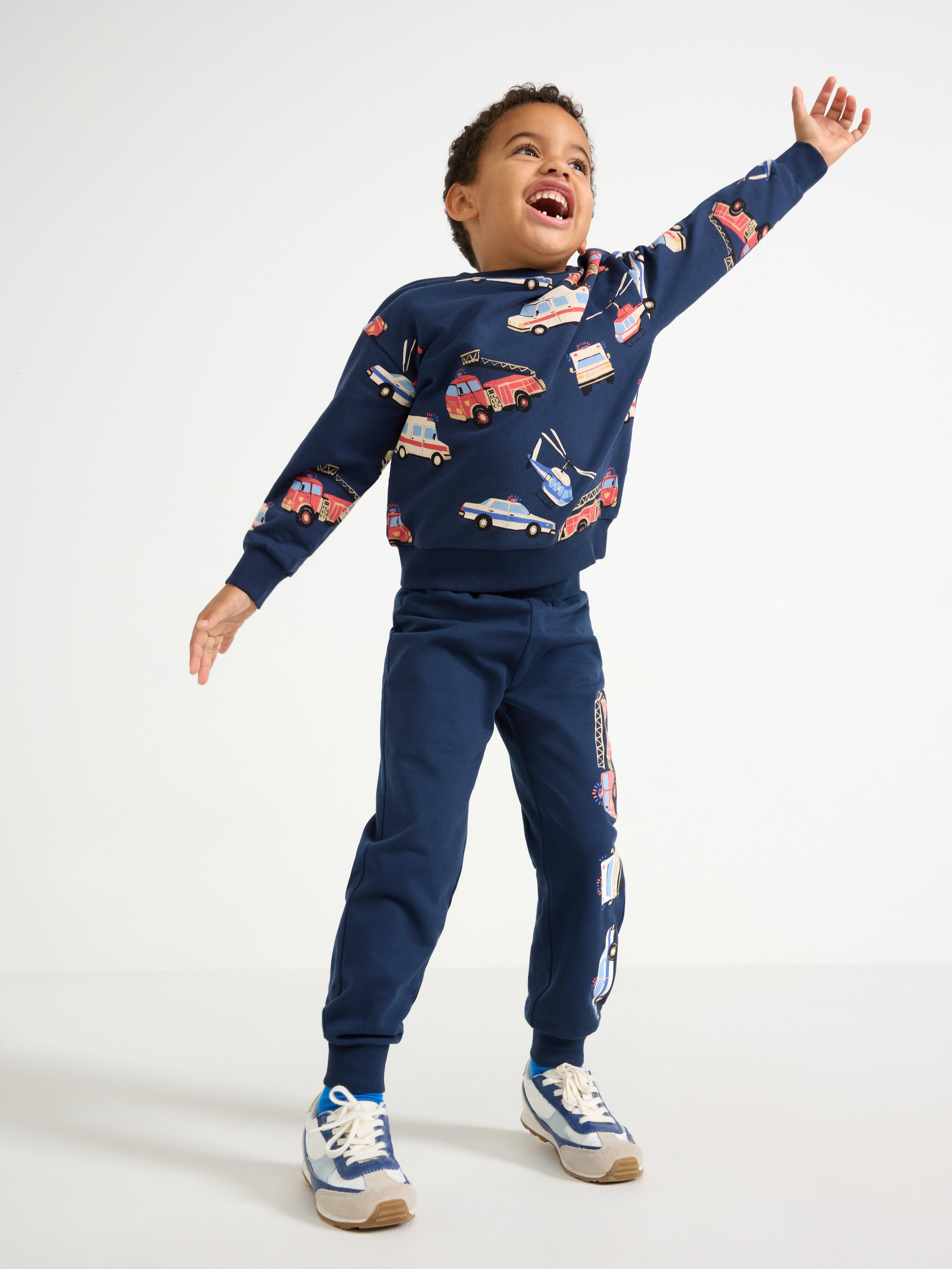 Sweatshirt - Barn - Blå