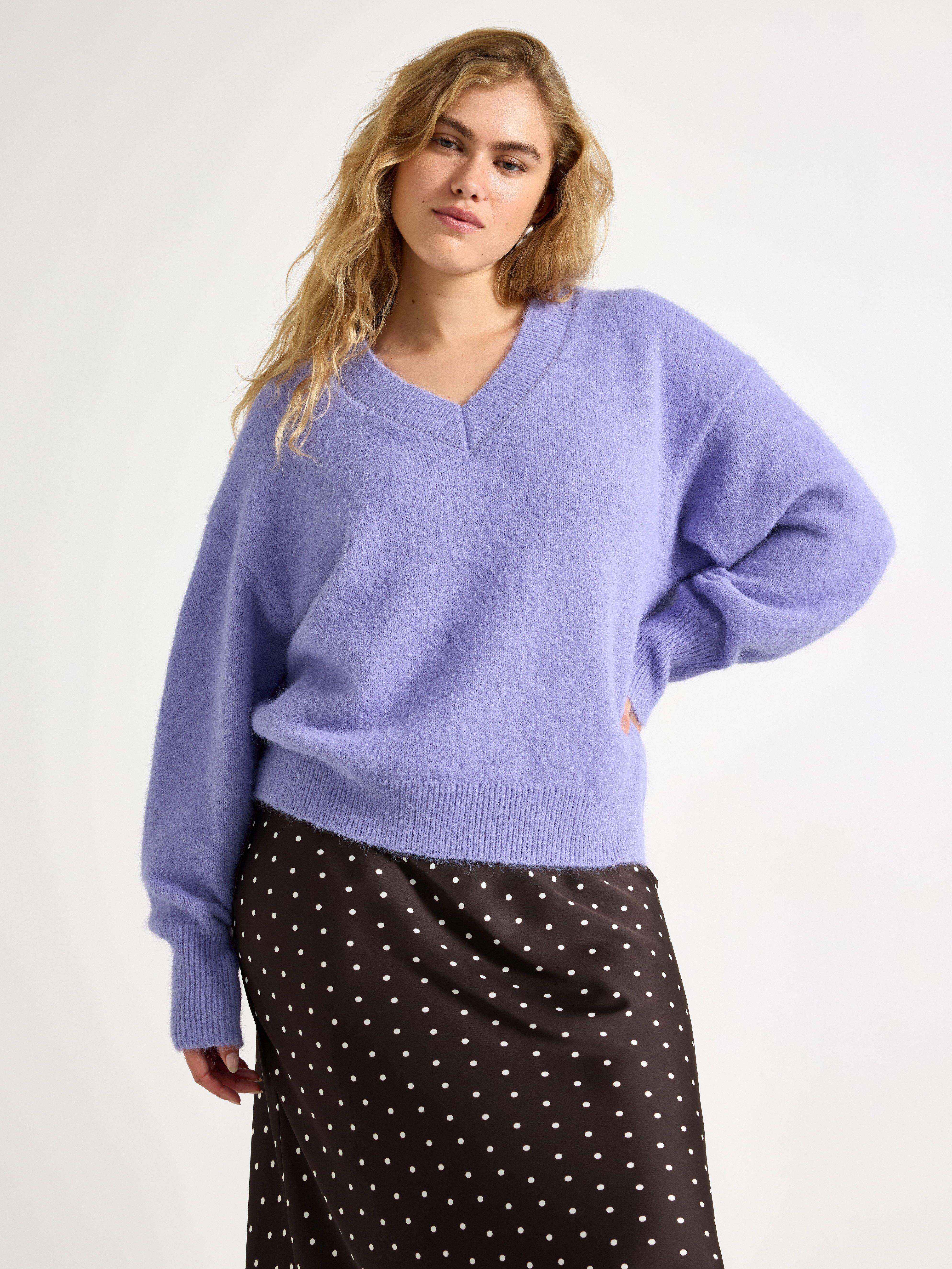 Sweater - Dame - Lilla