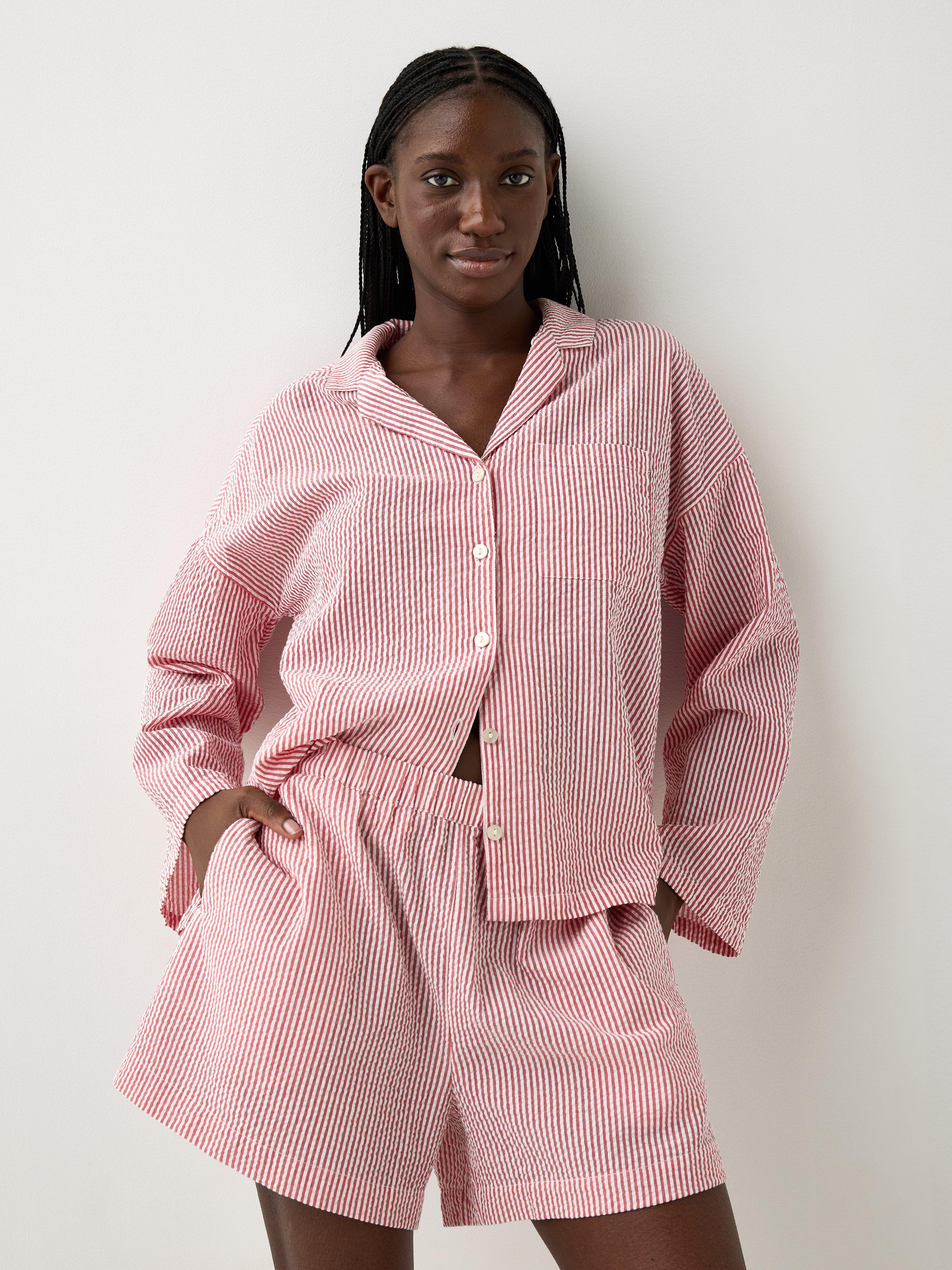 Pyjamashortsit - Alusvaatteet - Punainen