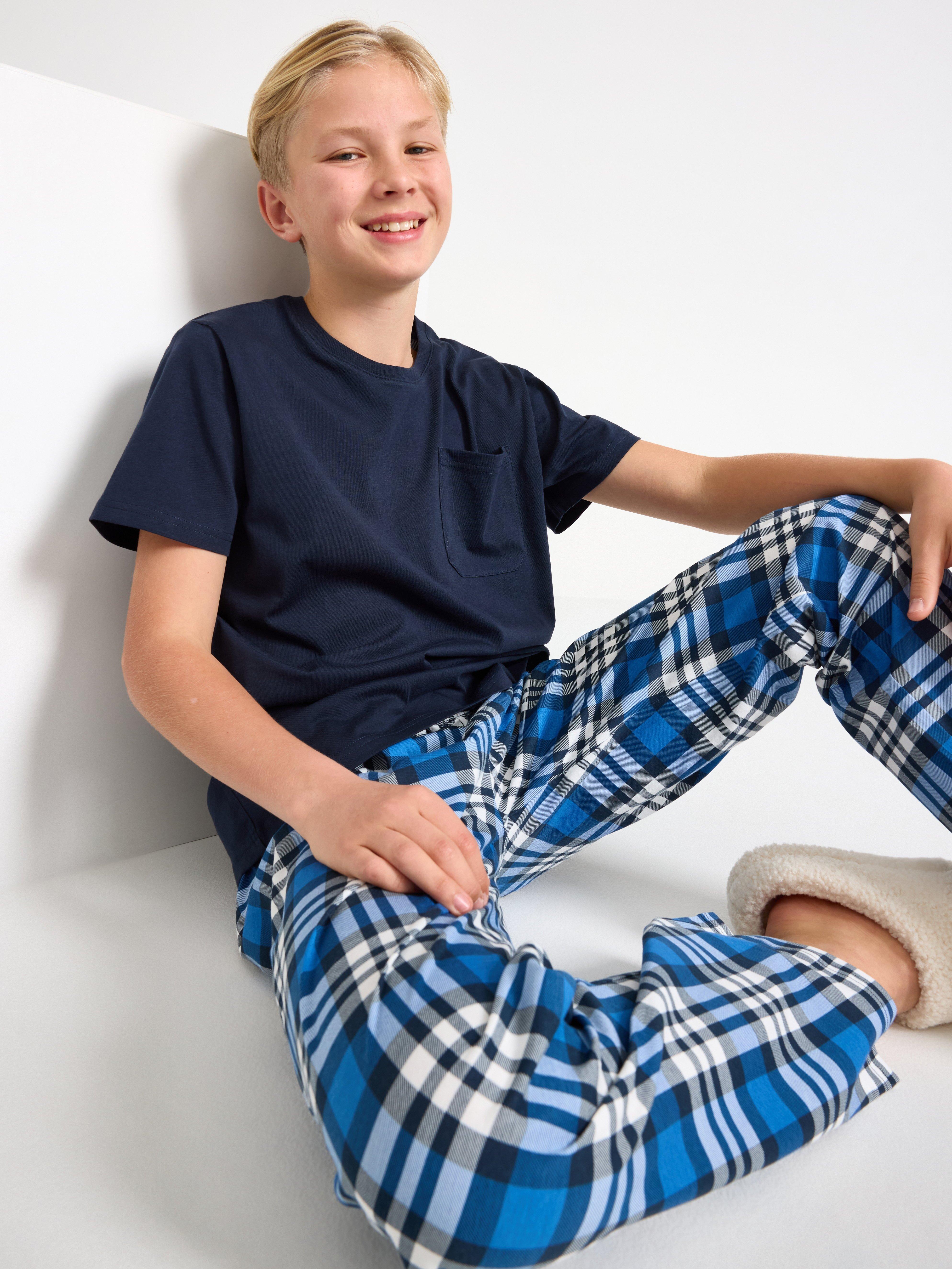 Pyjamasetti - Lapset - Sininen