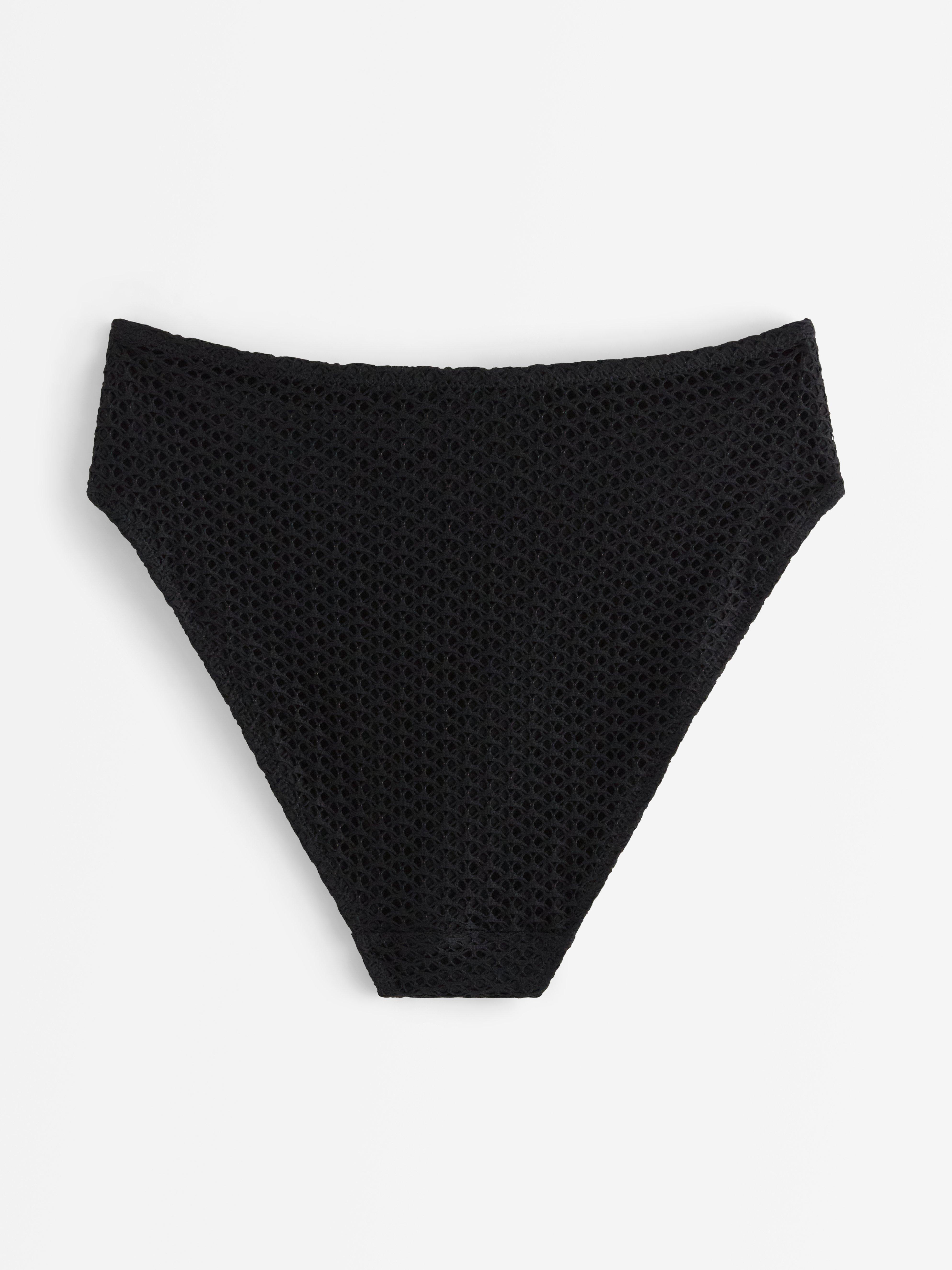 Bikini med høyt liv - Undertøy - Svart