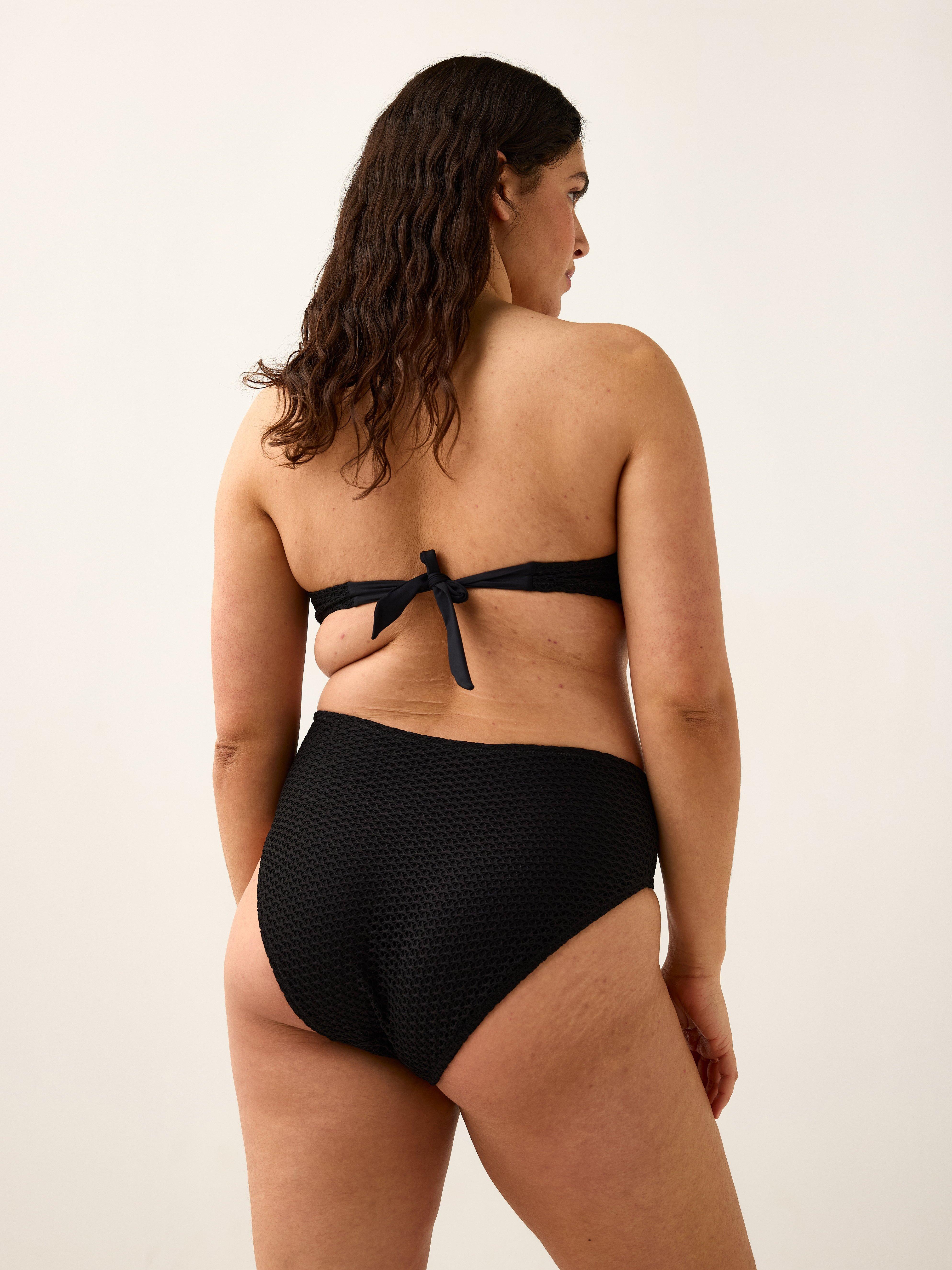 Bikini s vysokým pasem - Spodní prádlo - Černá
