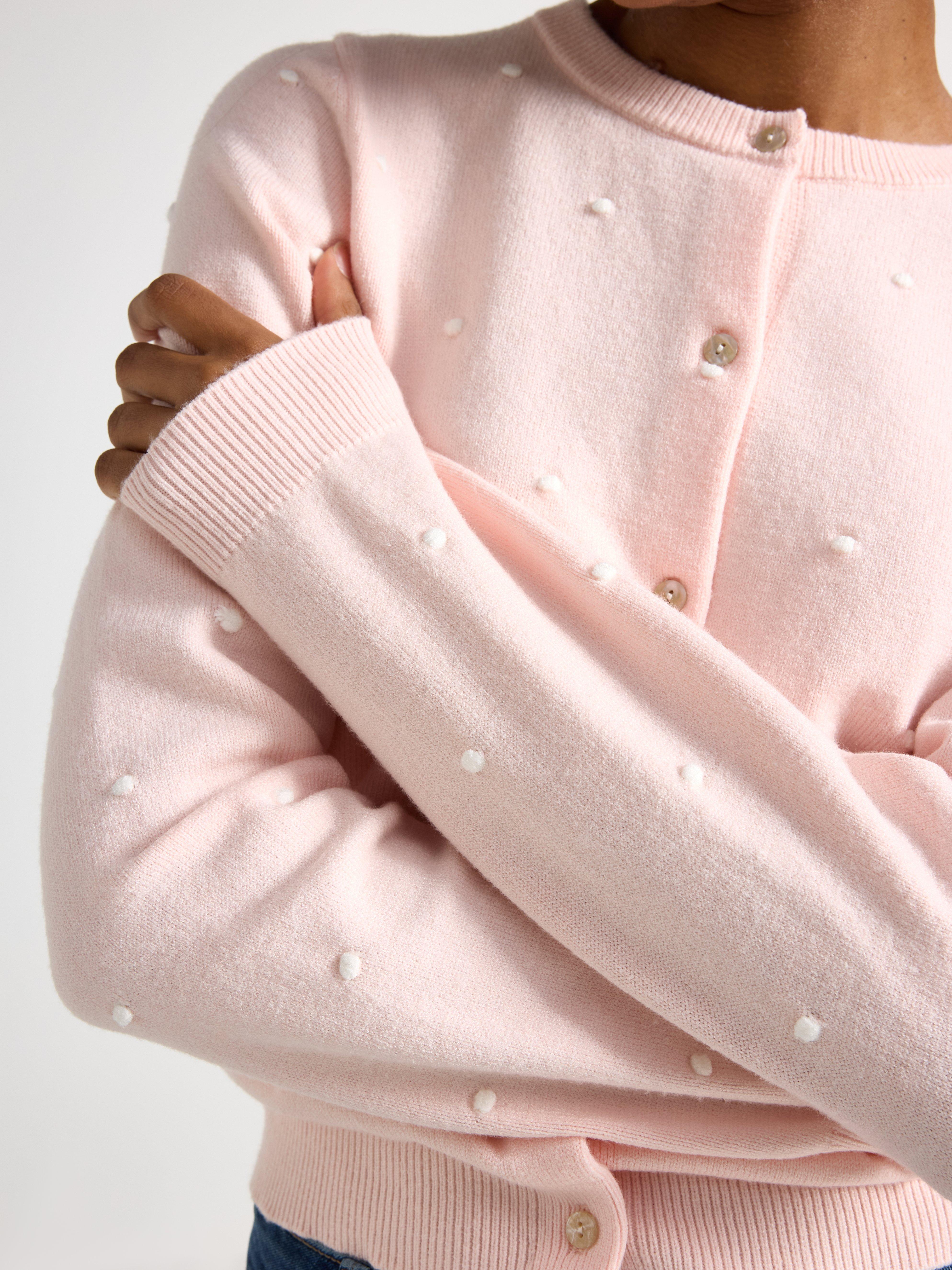 Cardigan - Dam - Rosa