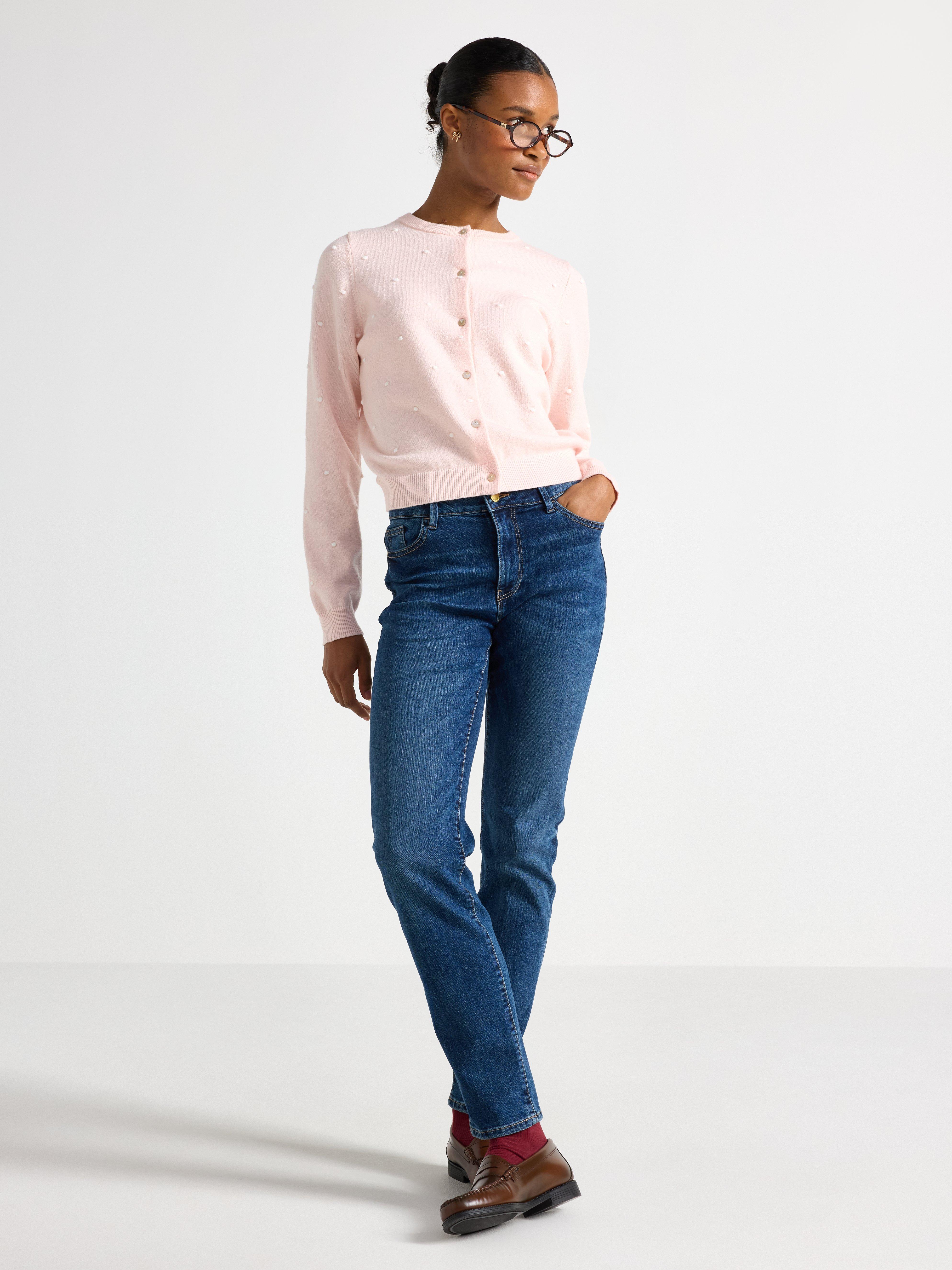 Cardigan - Dam - Rosa