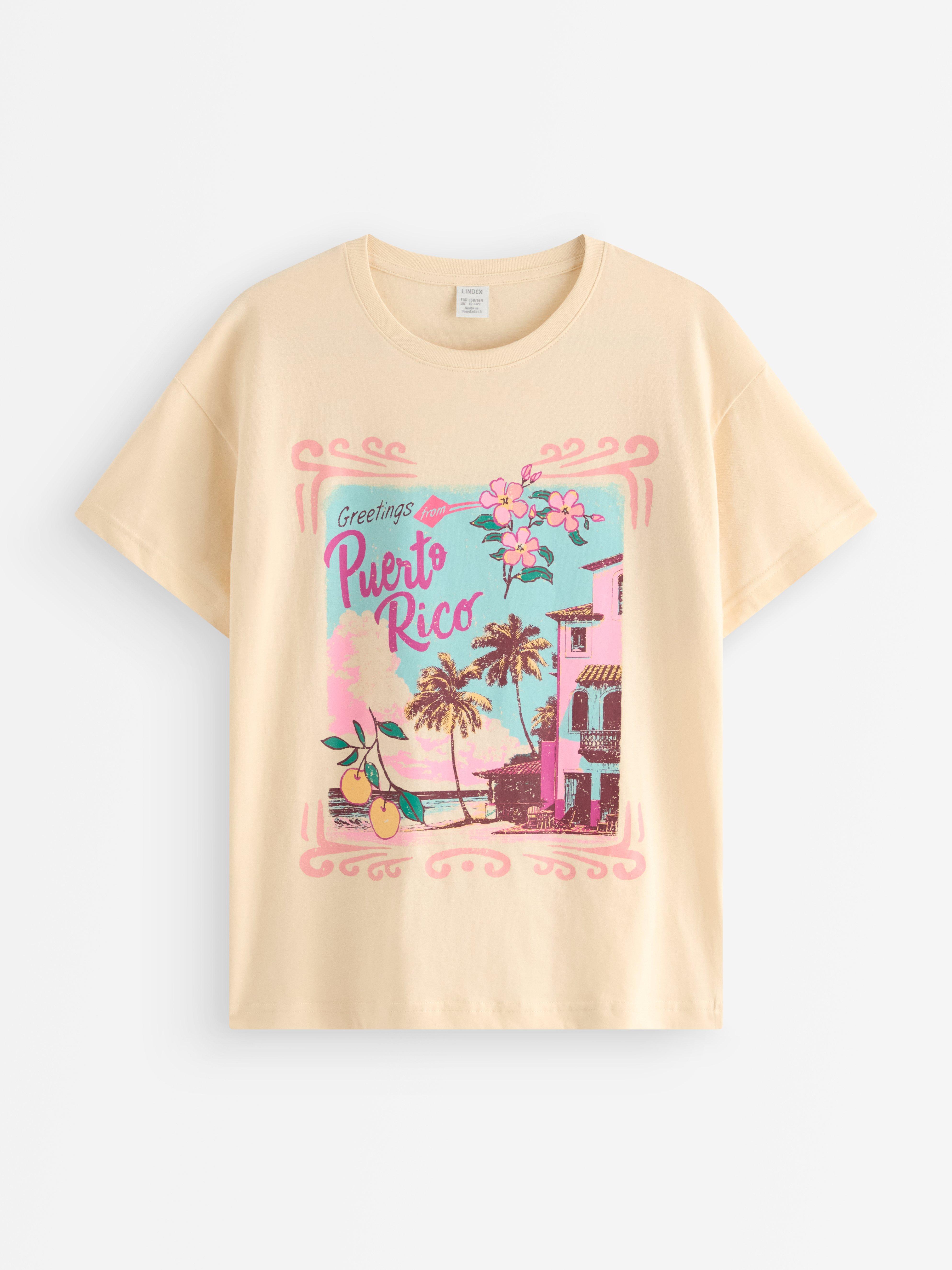 T-shirt - Barn - Gul