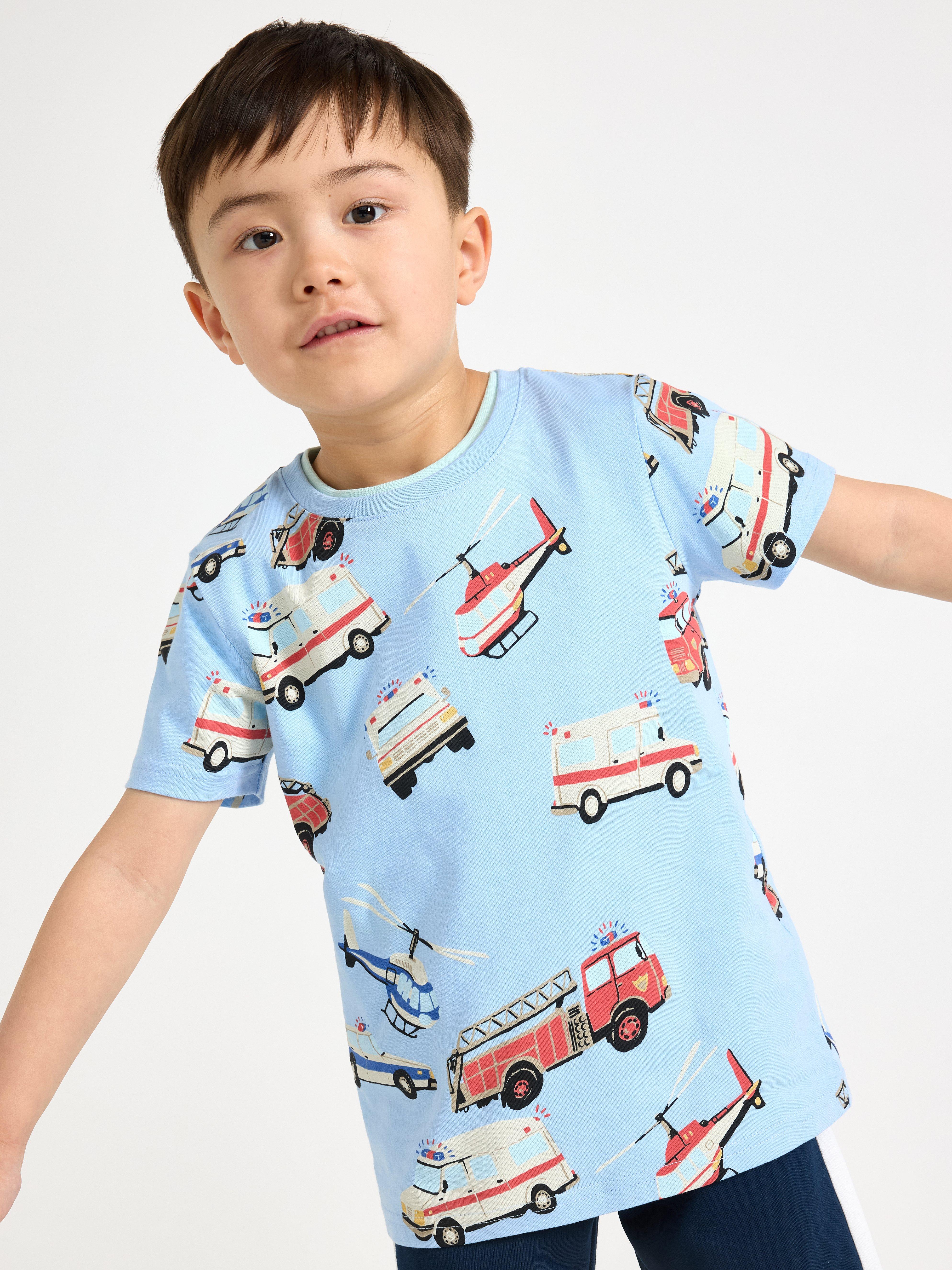 T-shirt - Barn - Blå