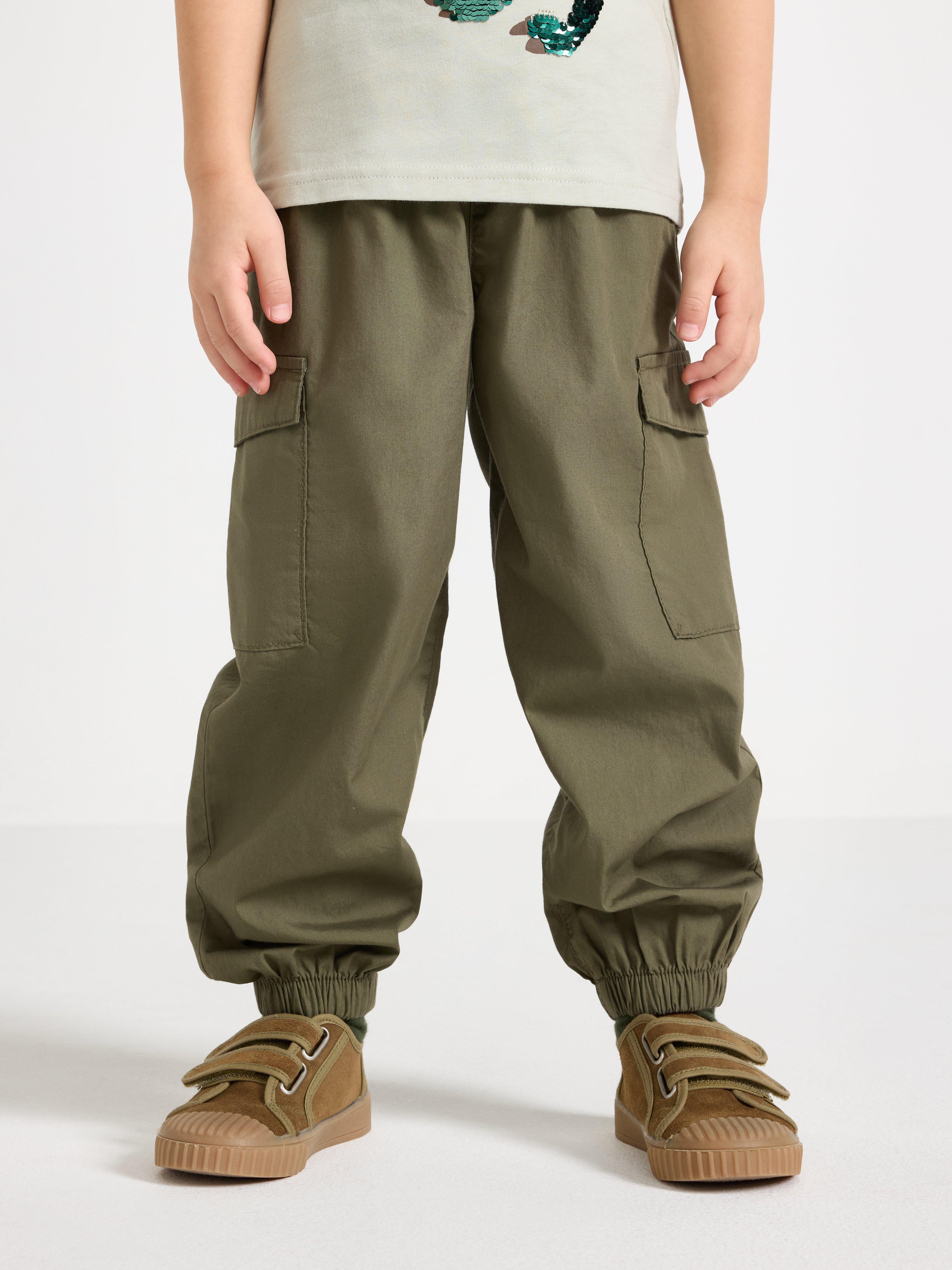 Cargo Trousers - Kids Wear - Green