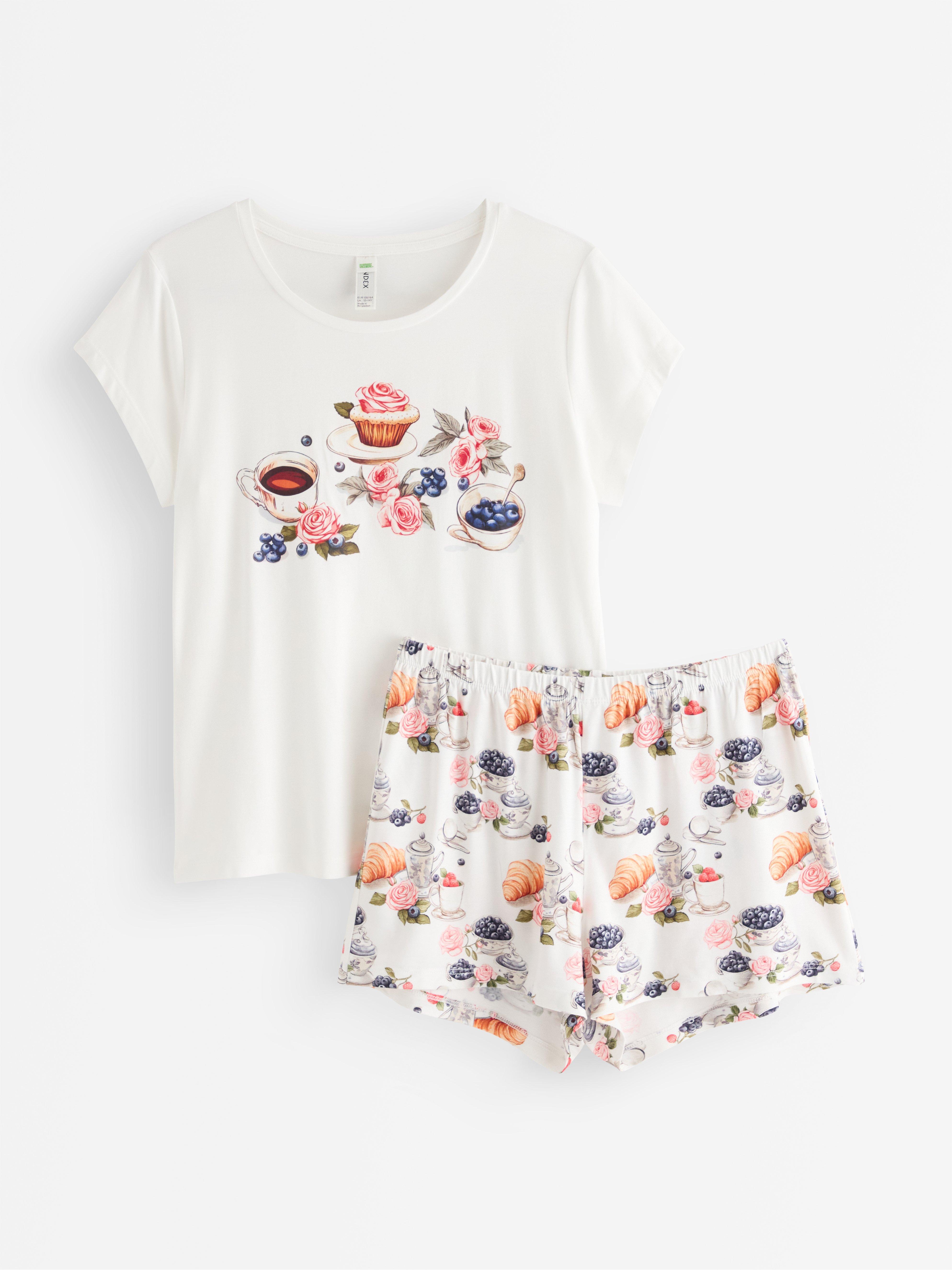 Pyjamasetti - Lapset - Valkoinen