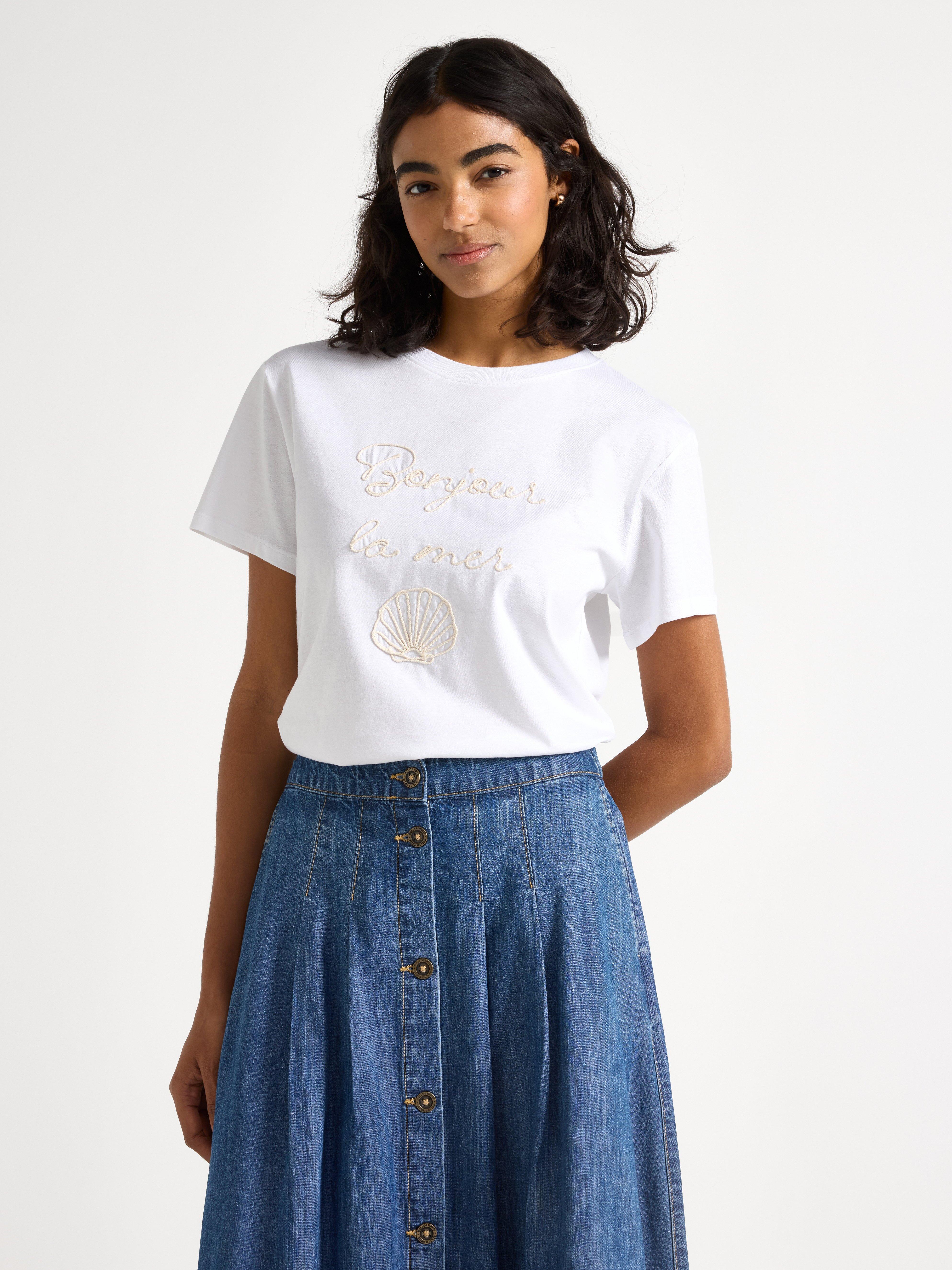 T-shirt - Dame - Hvit