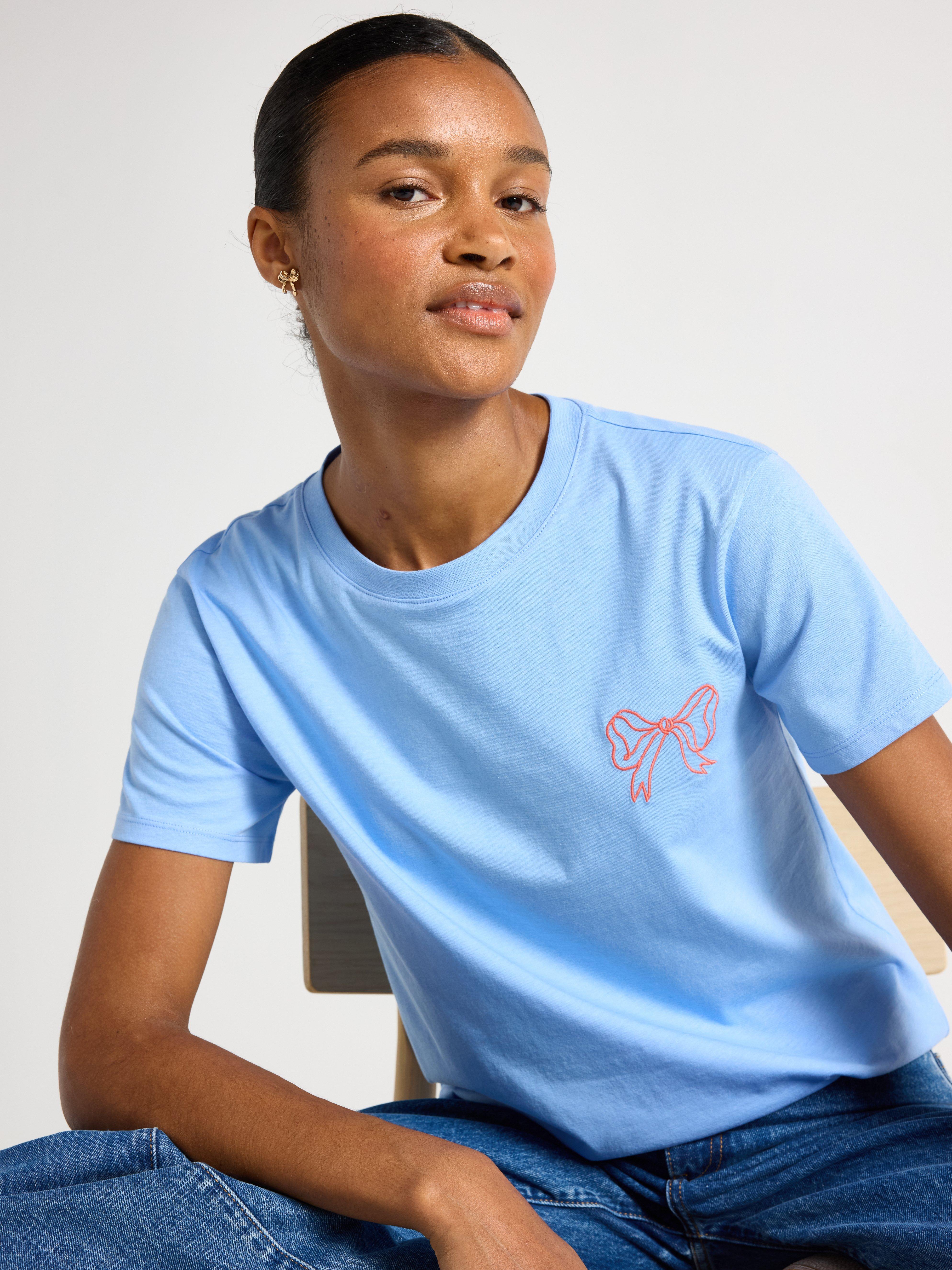 T-shirt - Dame - Blå