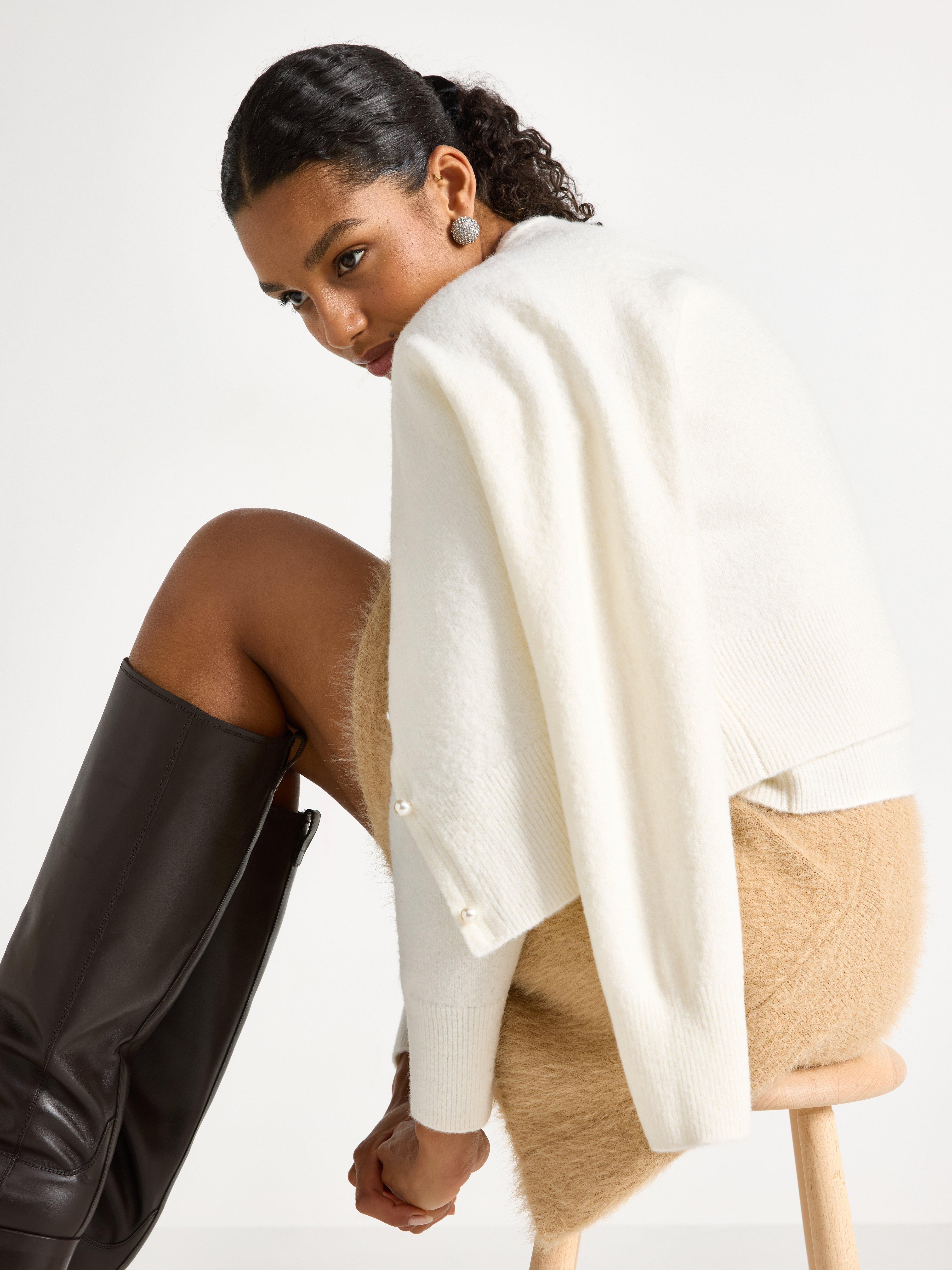 Cardigan - Womens Wear - White