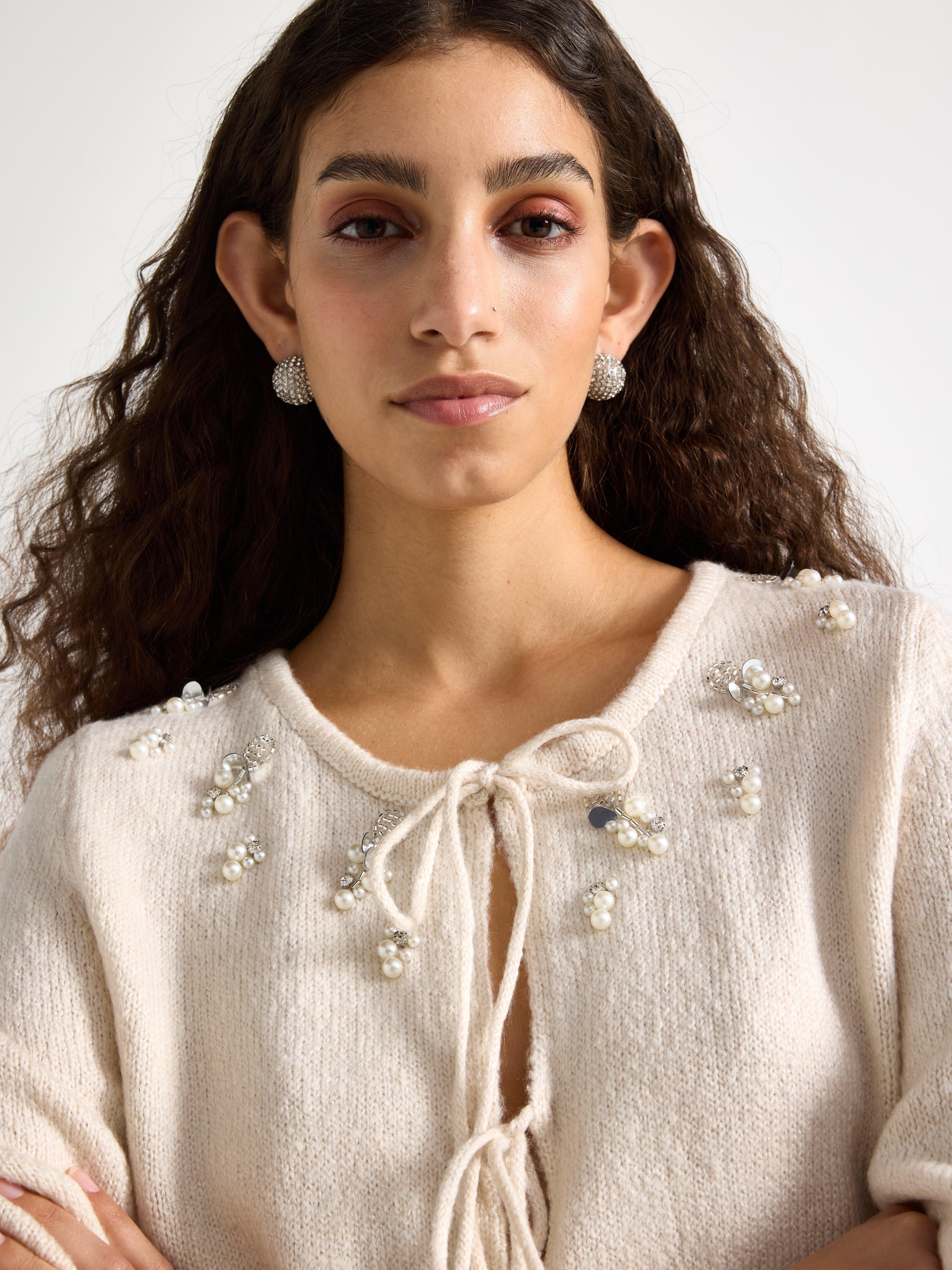 Cardigan - Womens Wear - White