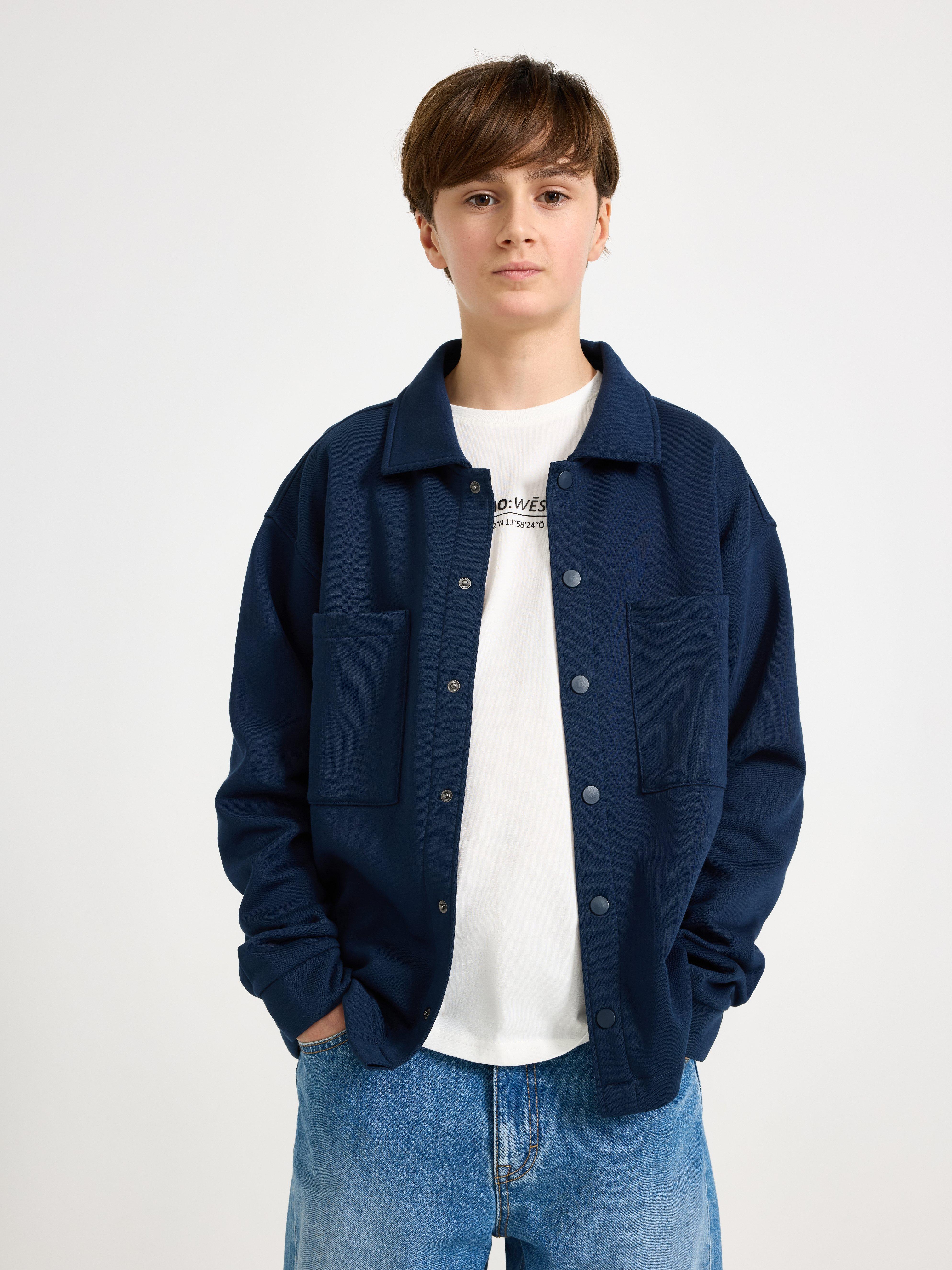 Skjortjacka - Barn - Blå