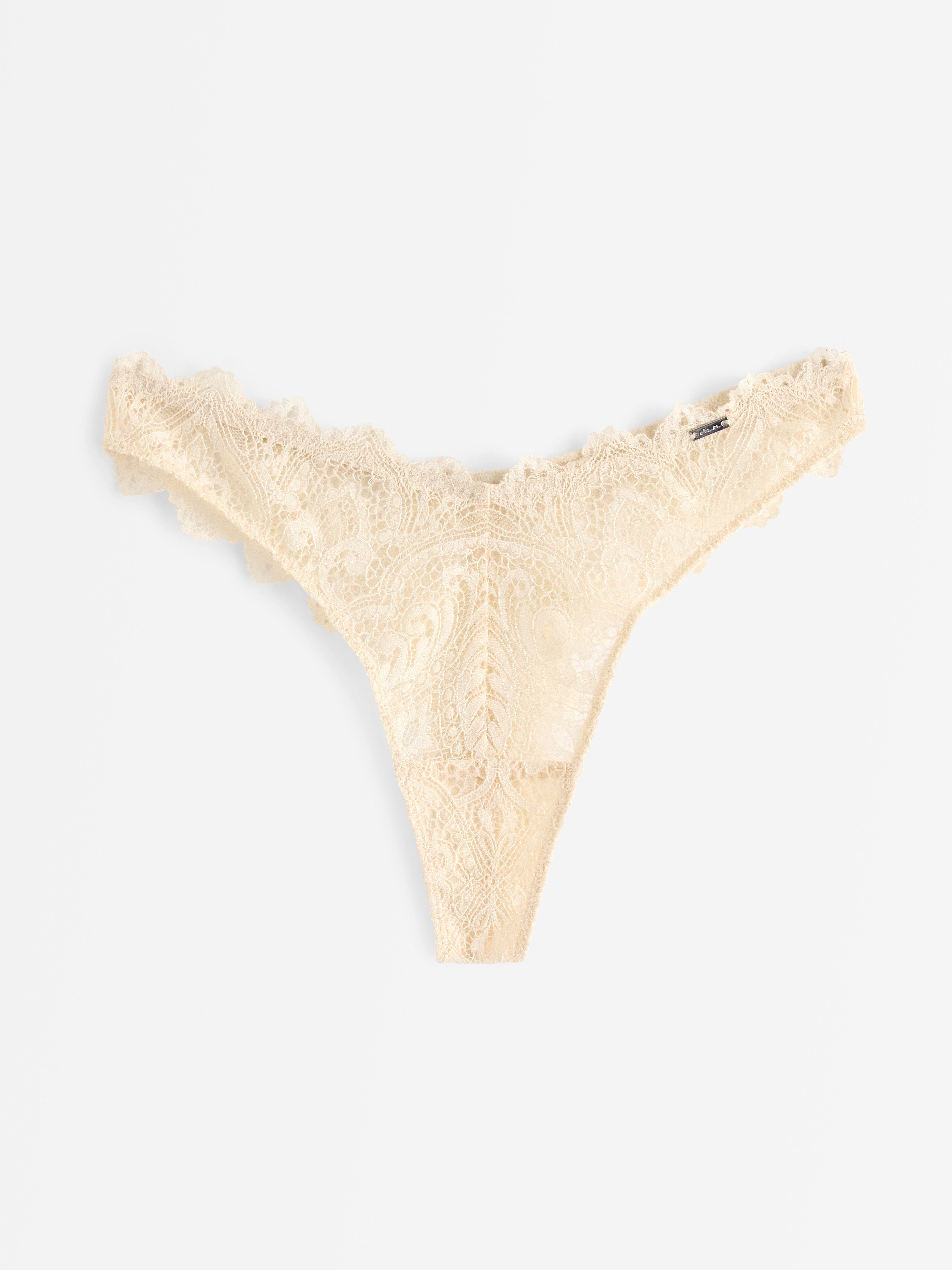 Thong Low - Lingerie - White