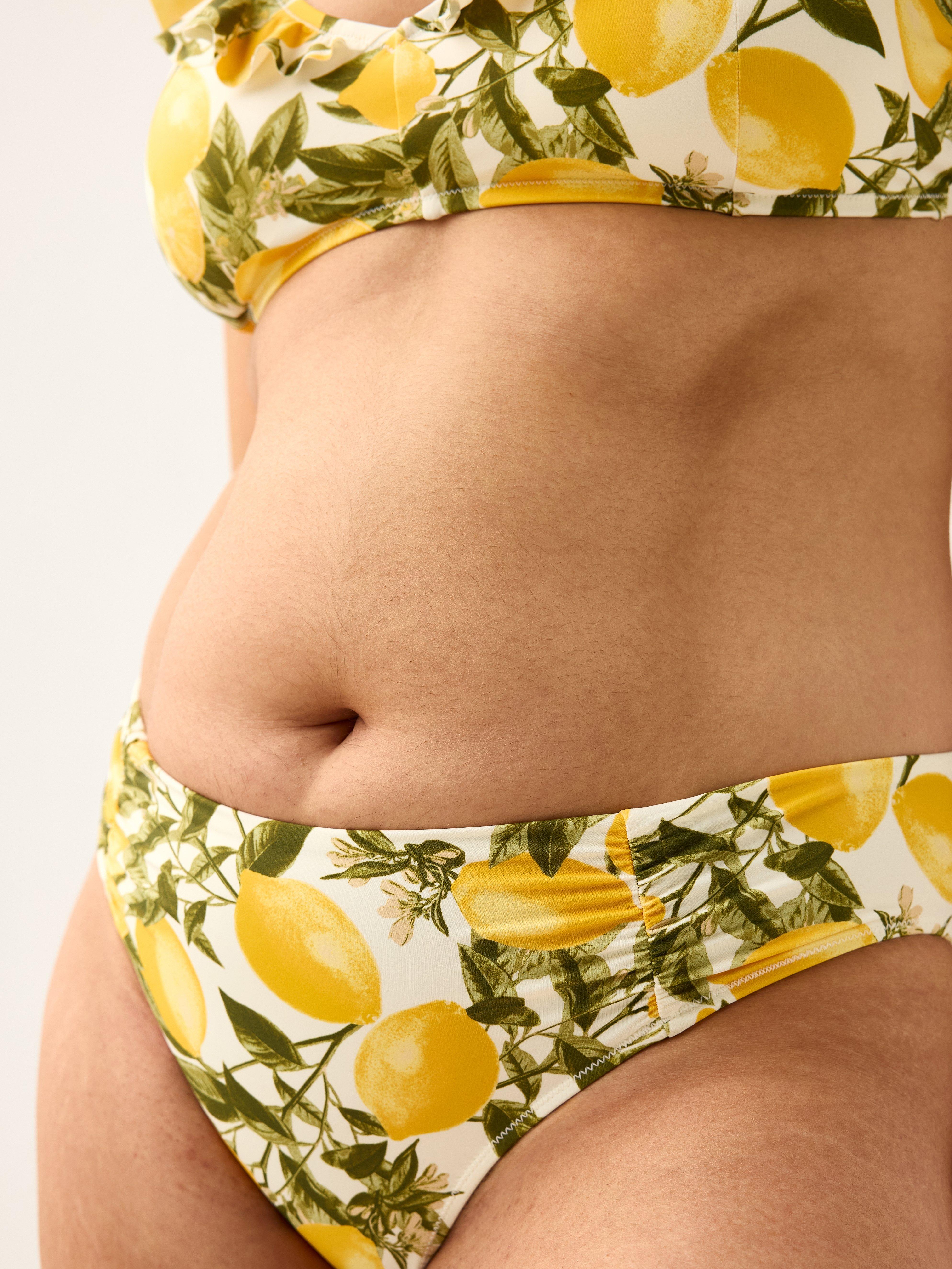 Bikini s klasickým pasem - Spodní prádlo - Žlutá