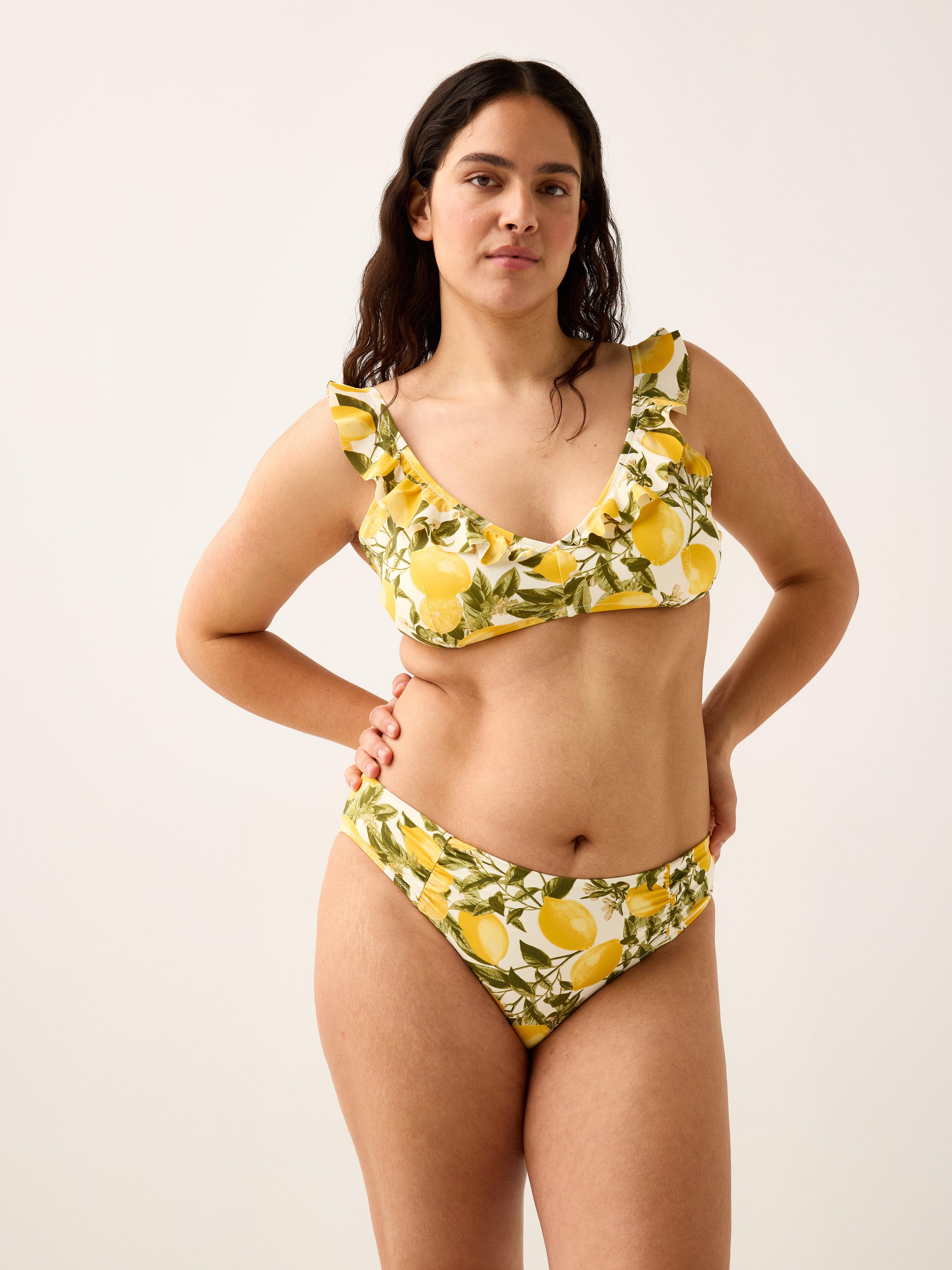 Bikini s klasickým pasem - Spodní prádlo - Žlutá