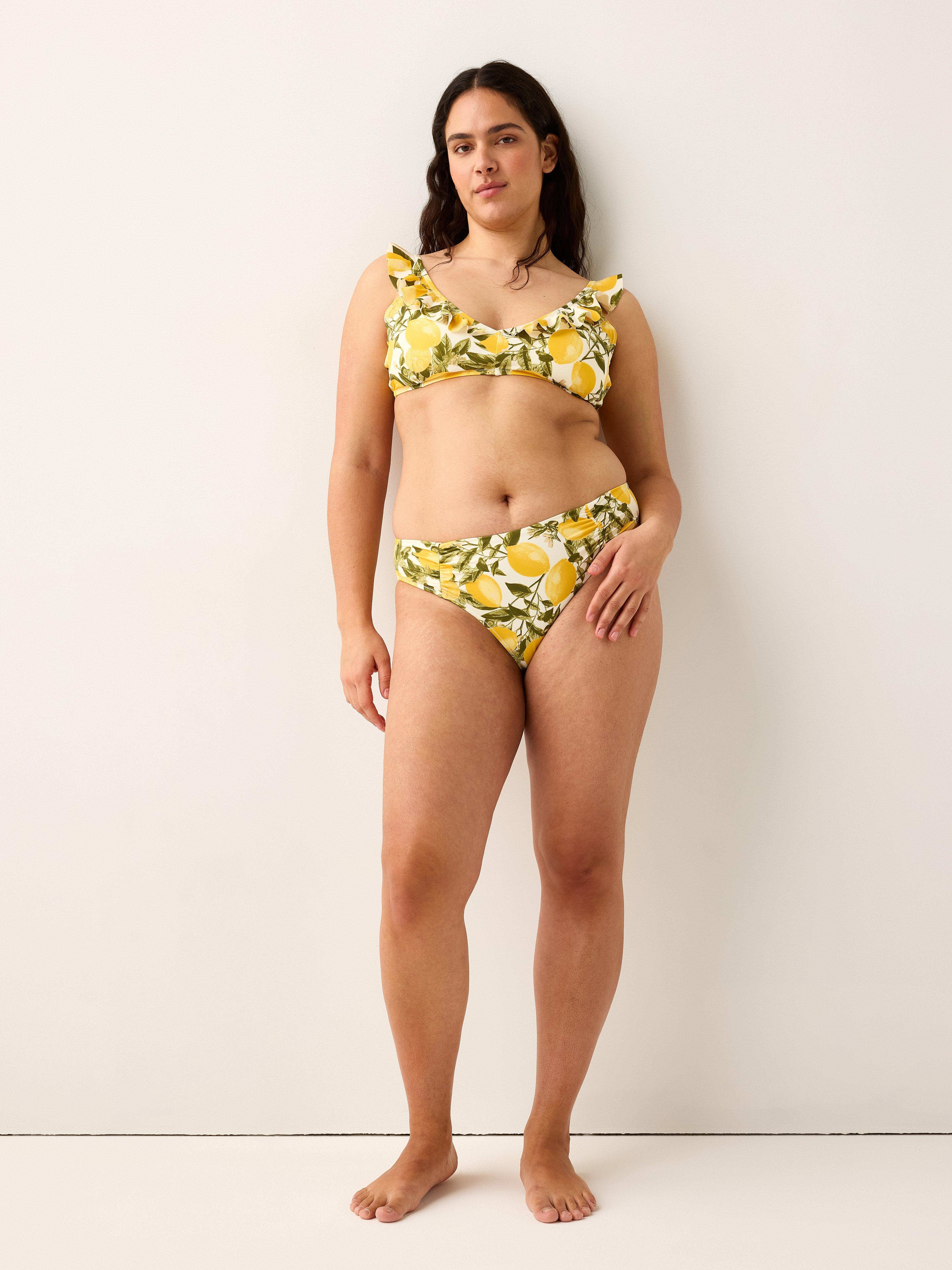 Bikini s klasickým pasem - Spodní prádlo - Žlutá