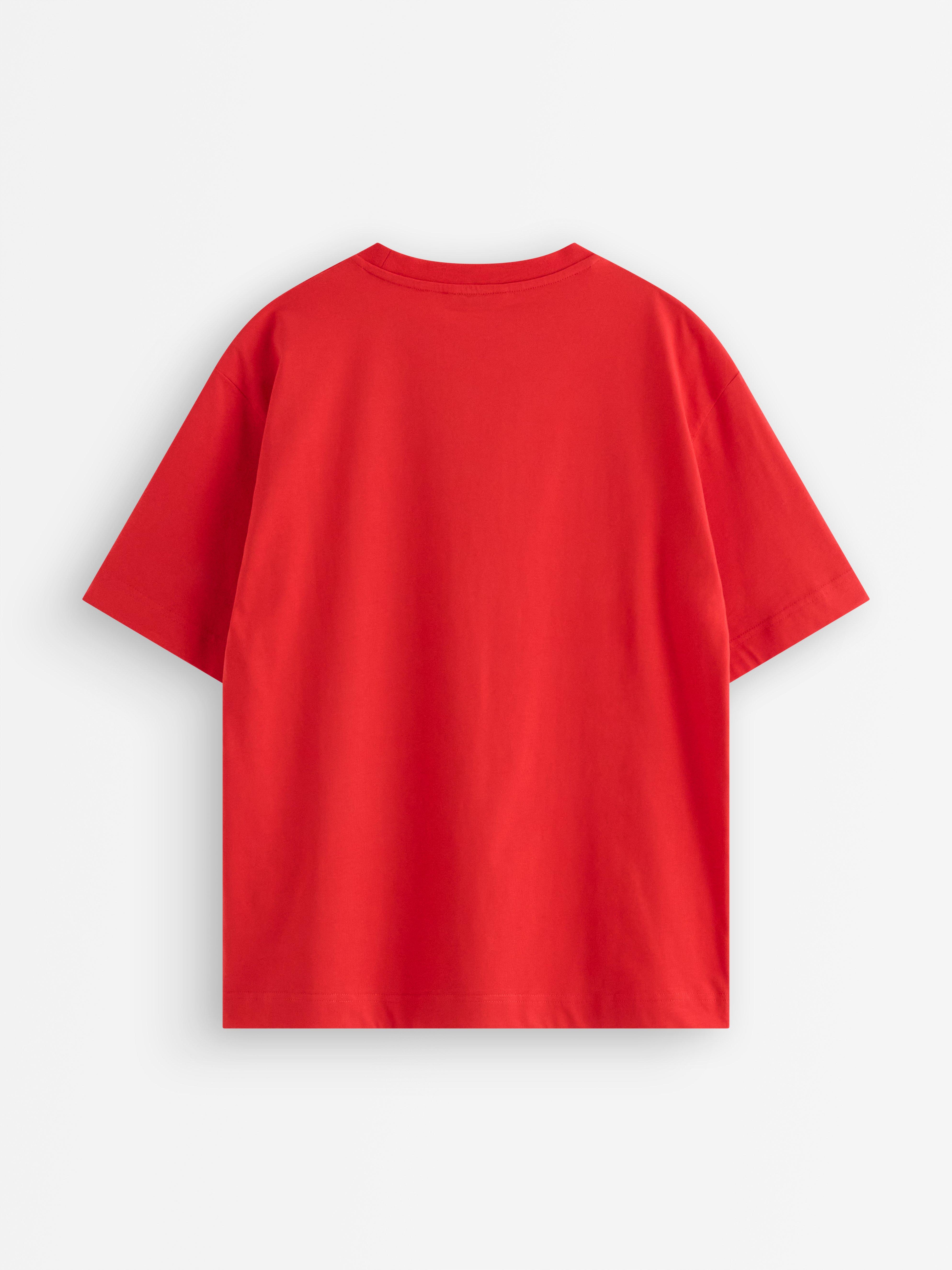T-shirt -  - Rød
